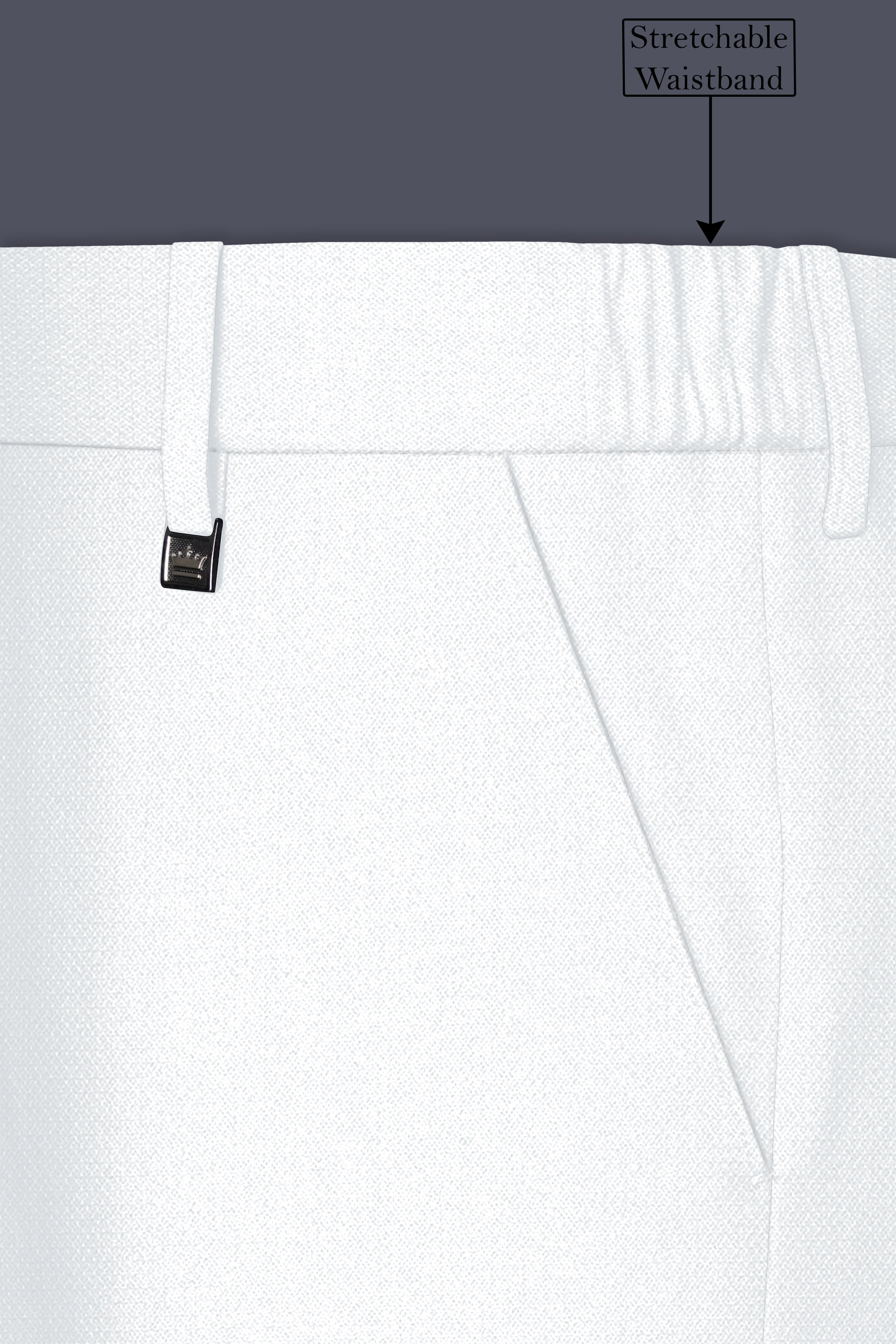 Sterling-Bright White Diamond Textured Wool Rich Slight Stretch Double Breasted Suit