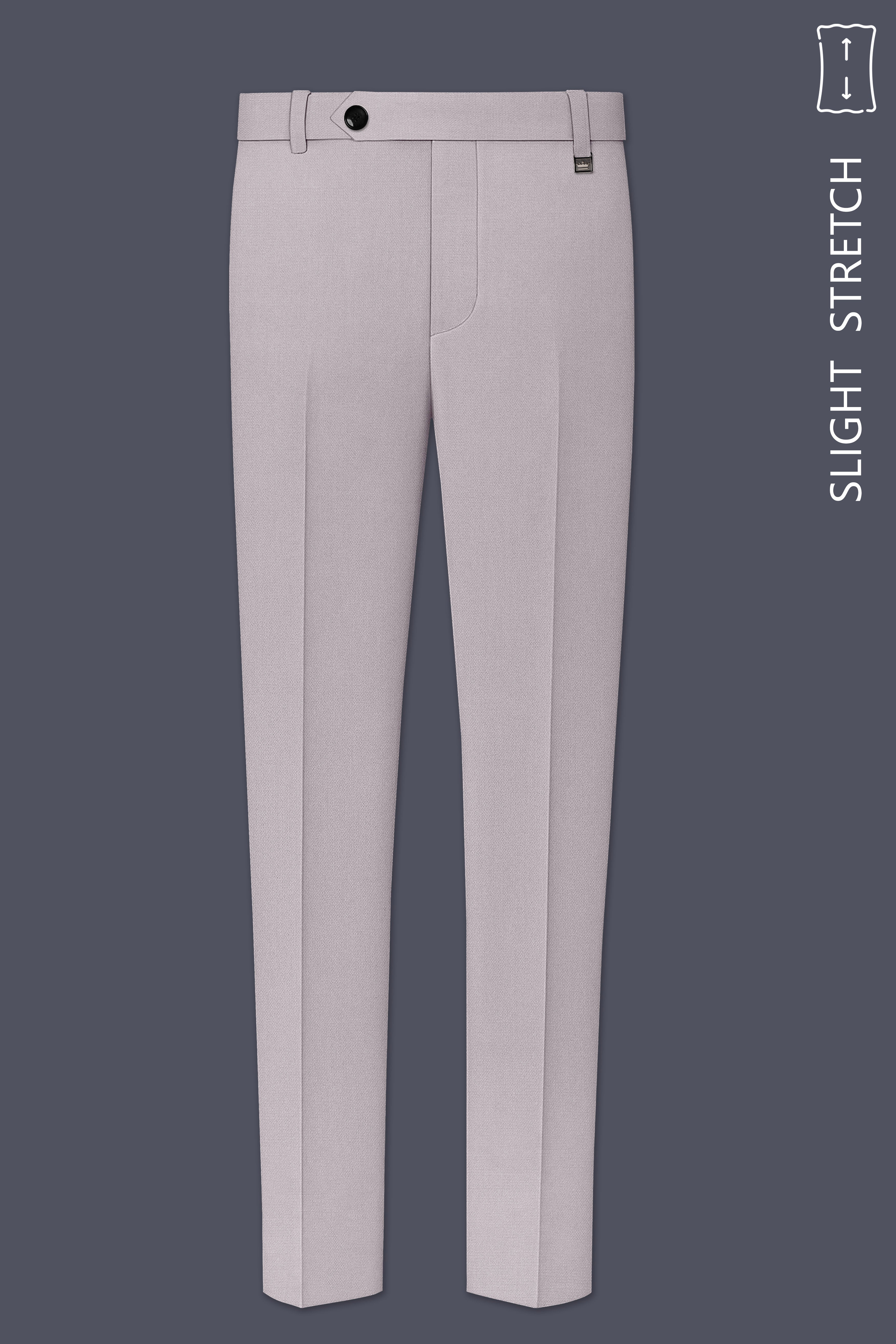 Regent-Noble Gray Diamond Textured Wool Rich Slight Stretch Double Breasted Suit