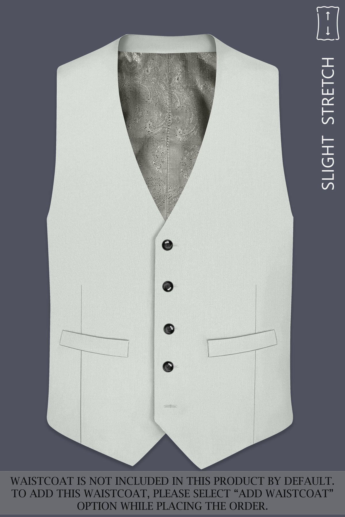Regent-Noble Gray Diamond Textured Wool Rich Slight Stretch Double Breasted Suit