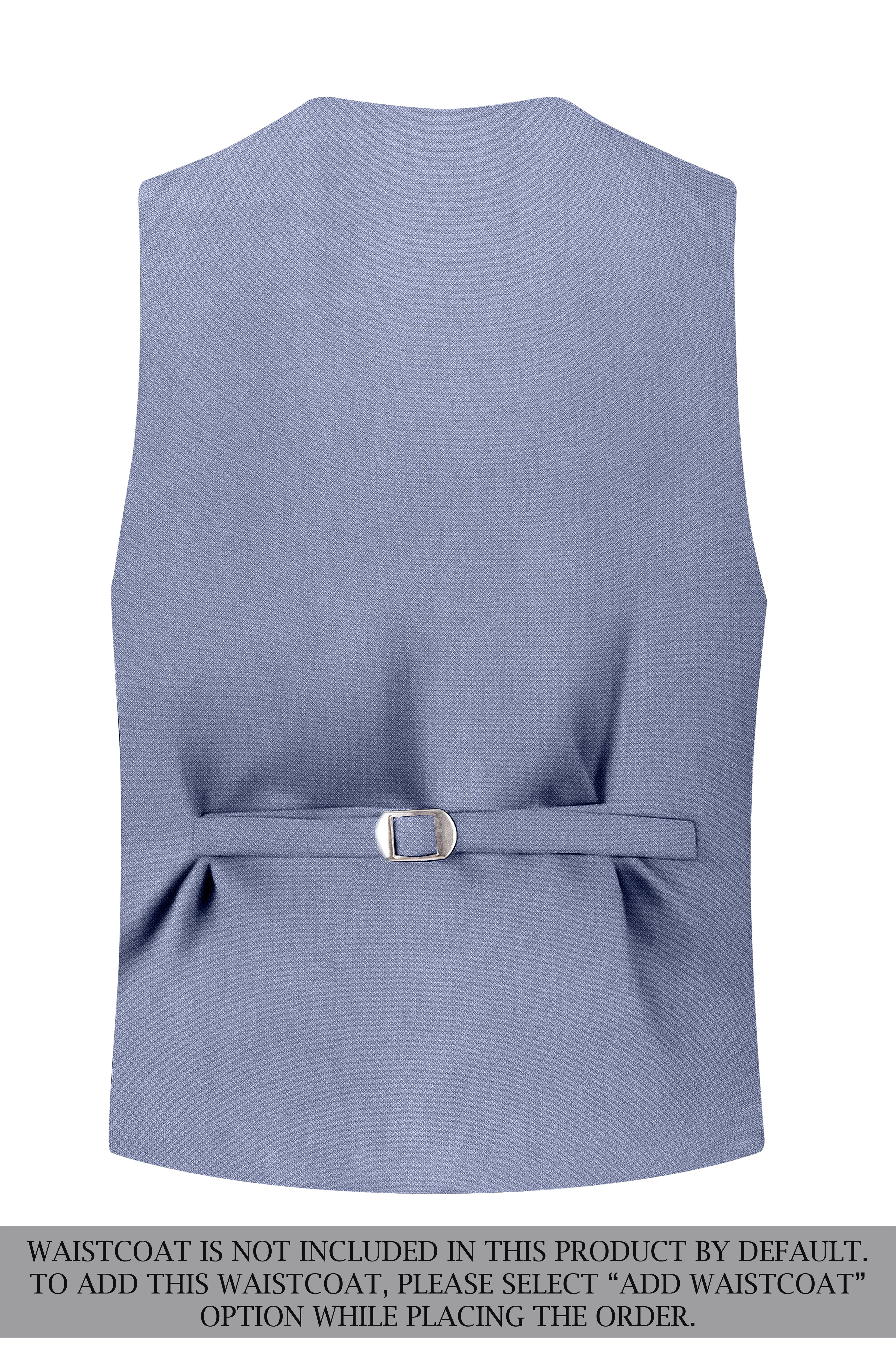 Harbor-Waterloo Blue Diamond Textured Wool Rich Slight Stretch Double Breasted Suit
