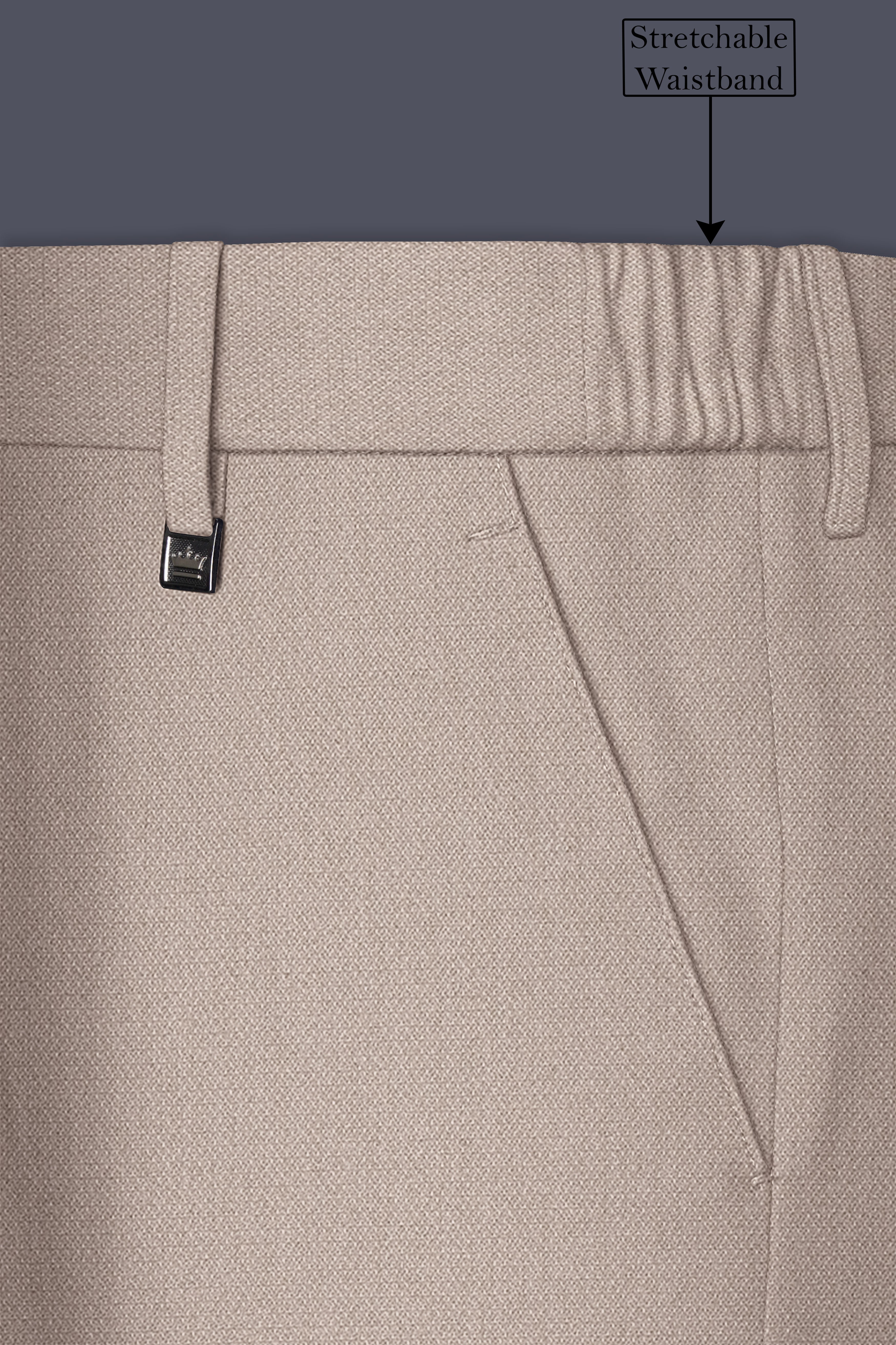 Vellum-Rodeo Cream Diamond Textured Wool Rich Slight Stretch Double Breasted Suit