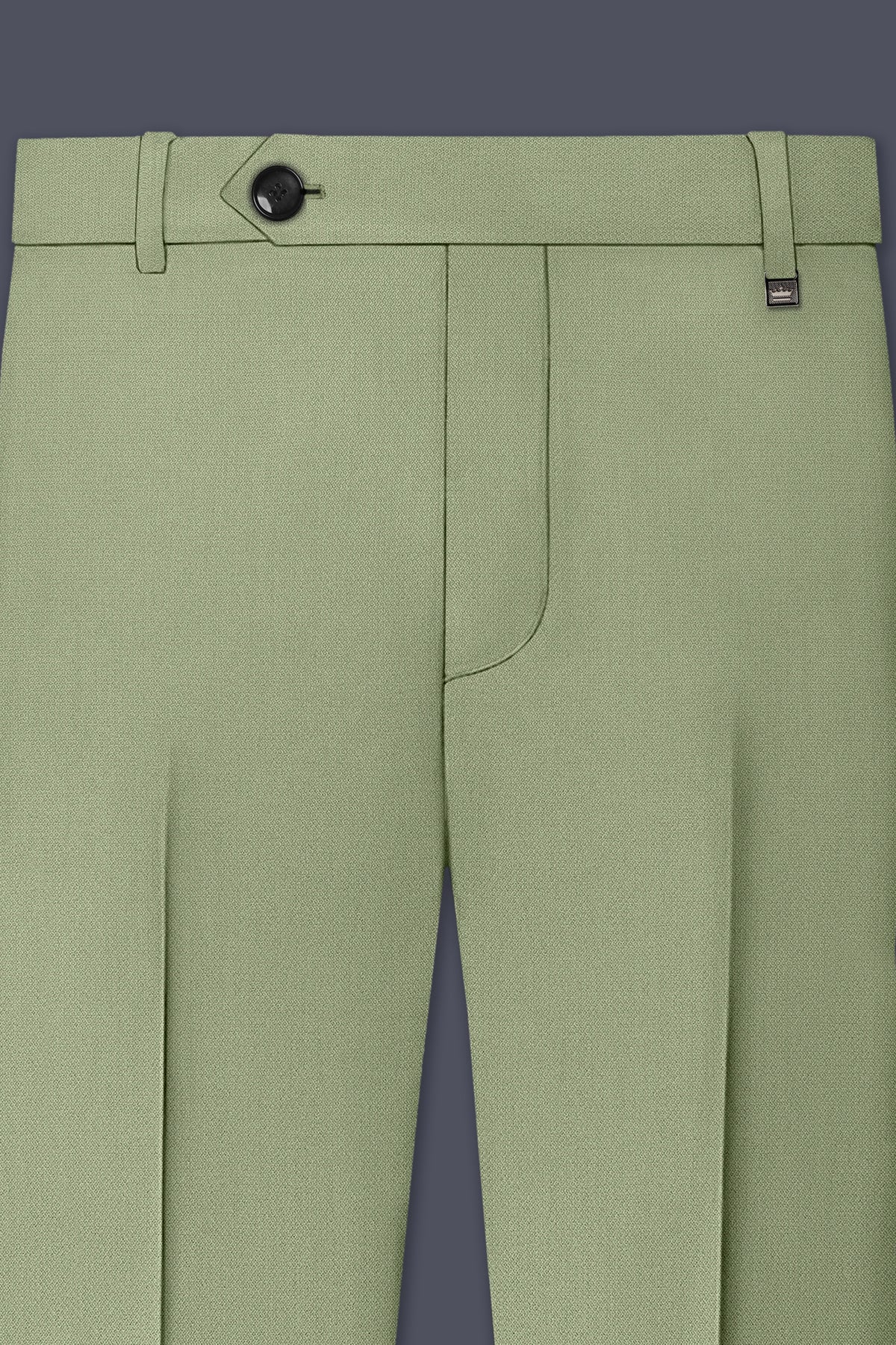 Verdo-Pablo Green Diamond Textured Wool Rich Slight Stretch Double Breasted Suit