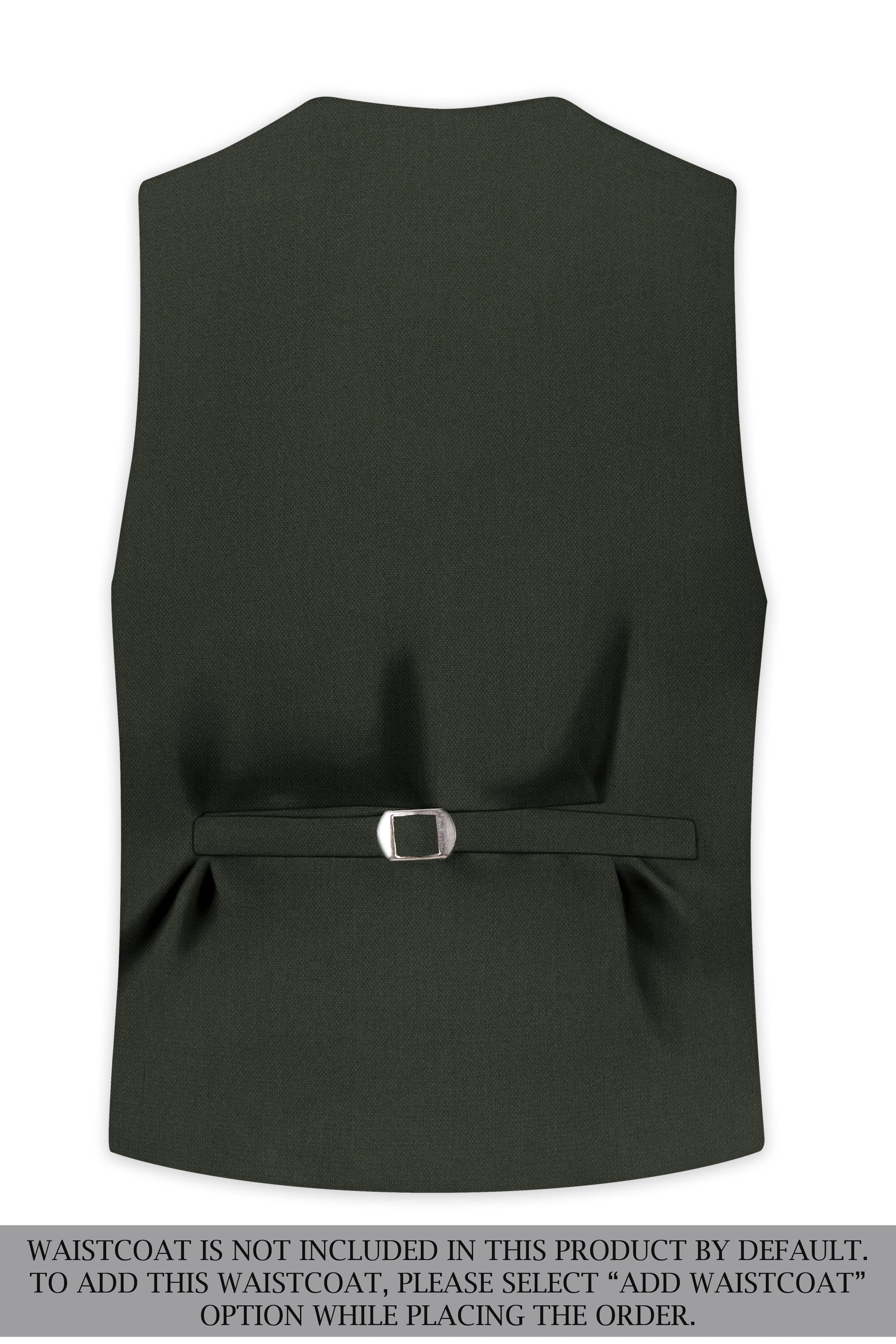 Velaro-Rangoon Green Diamond Textured Wool Rich Slight Stretch Double Breasted Suit