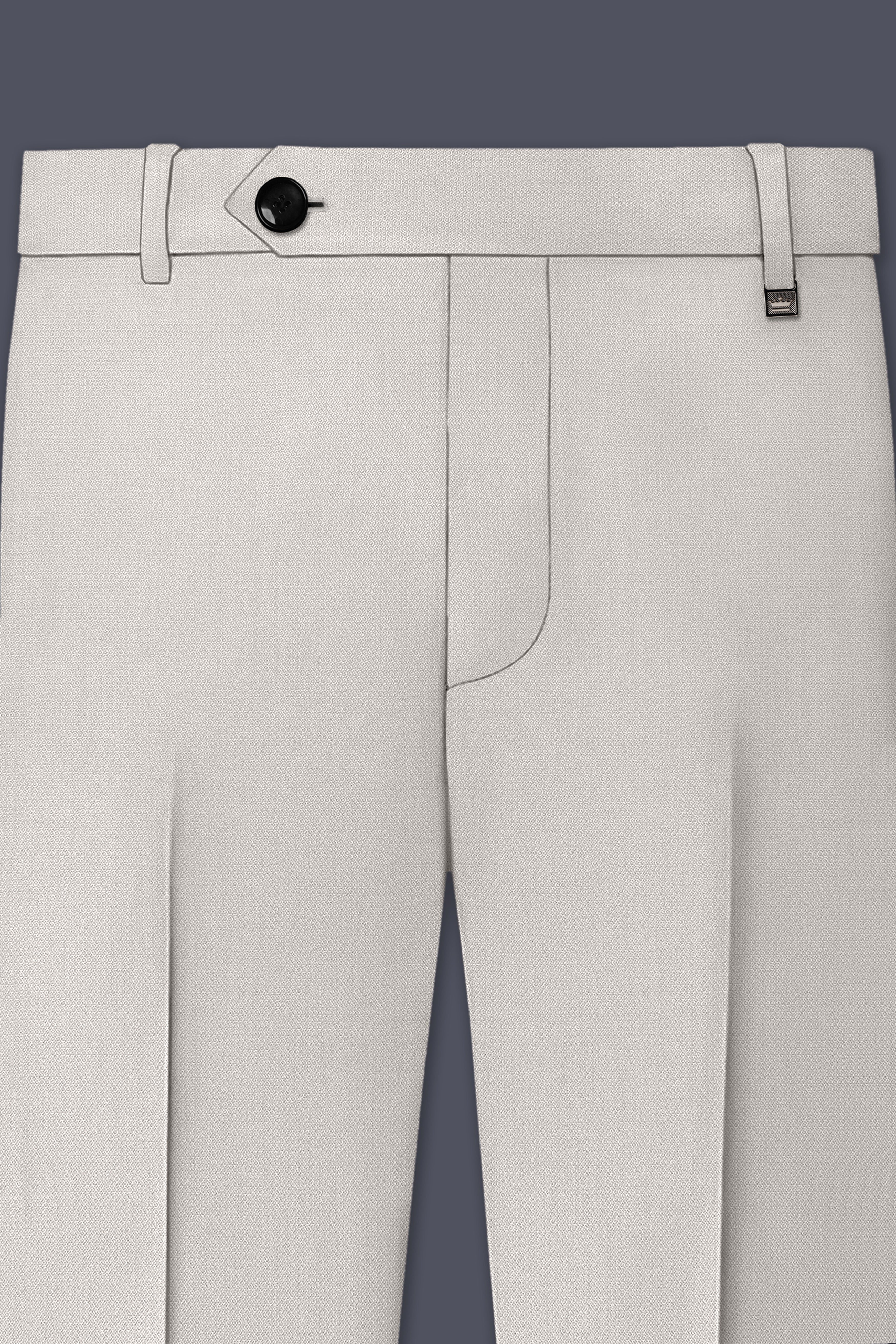 Helix-Fossil Gray Diamond Textured Wool Rich Slight Stretch Double Breasted Suit