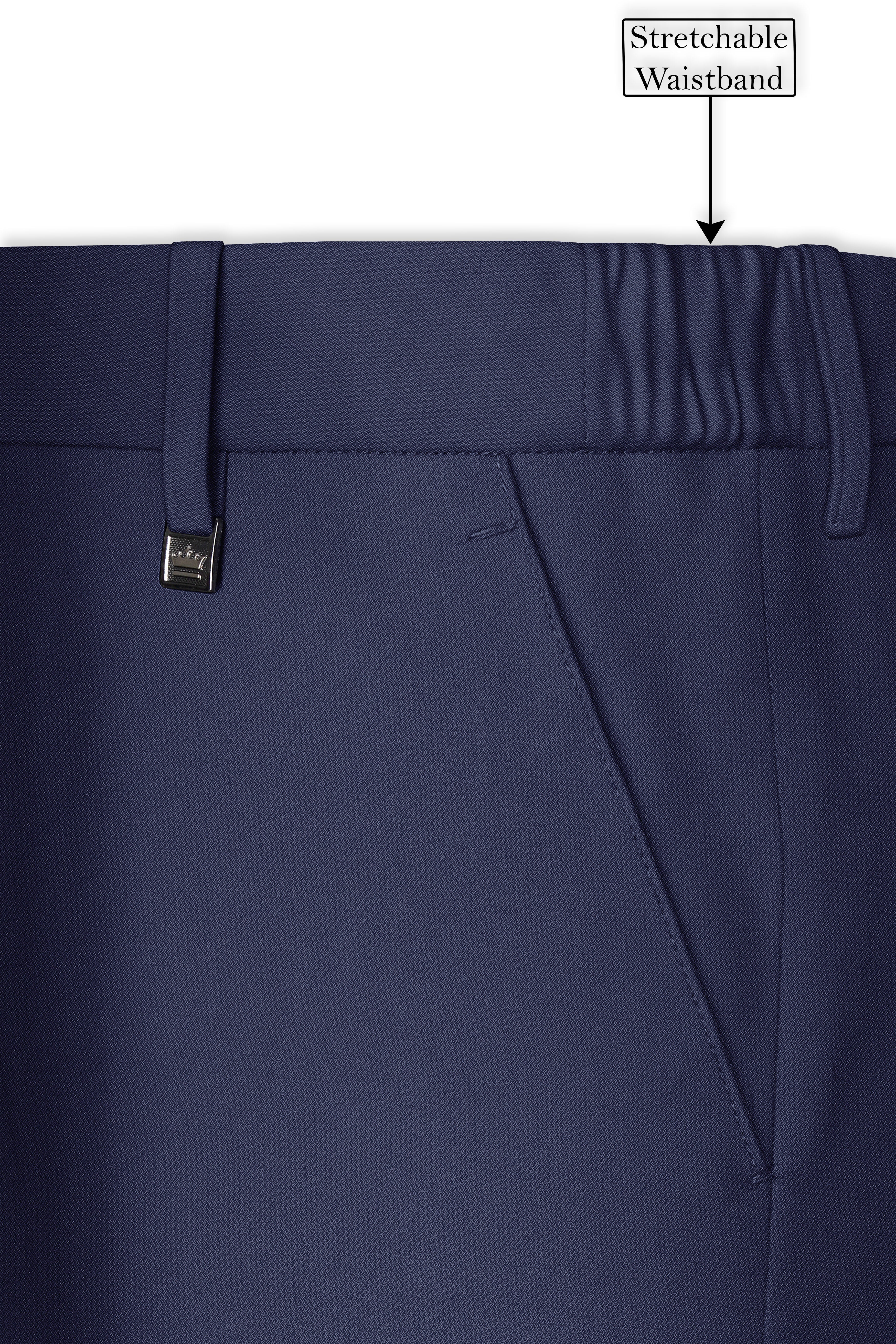 Noctis-Cinder Blue Diamond Textured Wool Rich Slight Stretch Double Breasted Suit