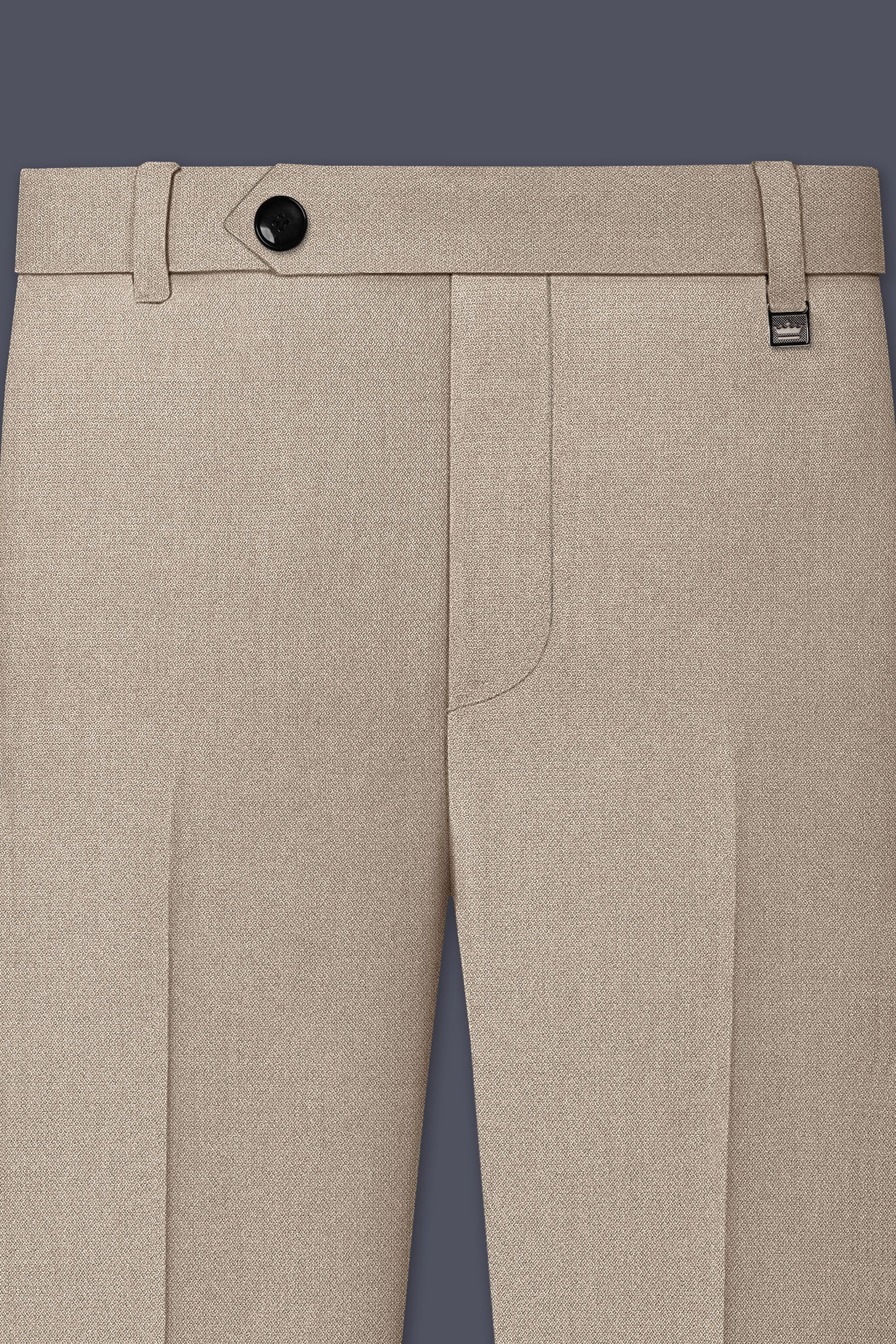 Sienna-Malta Cream Diamond Textured Wool Rich Slight Stretch Double Breasted Suit