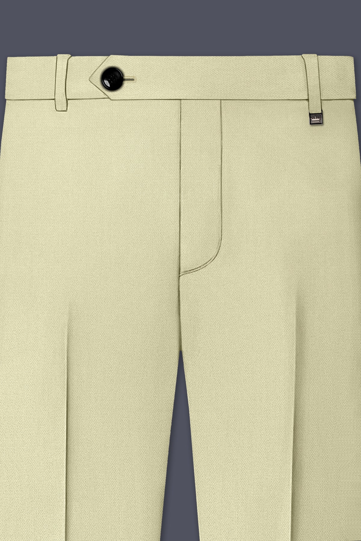 Cedar-Tallow Green Diamond Textured Wool Rich Slight Stretch Double Breasted Suit