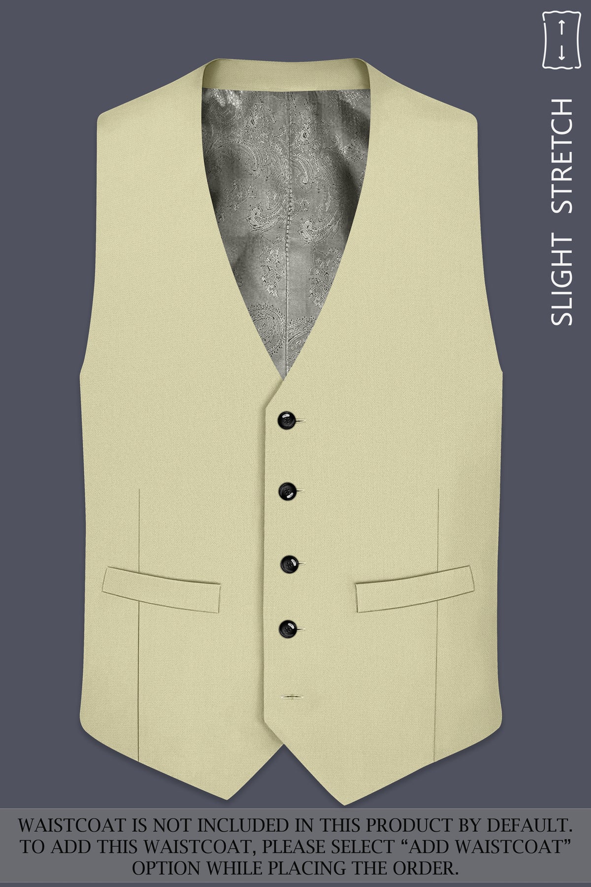 Cedar-Tallow Green Diamond Textured Wool Rich Slight Stretch Double Breasted Suit