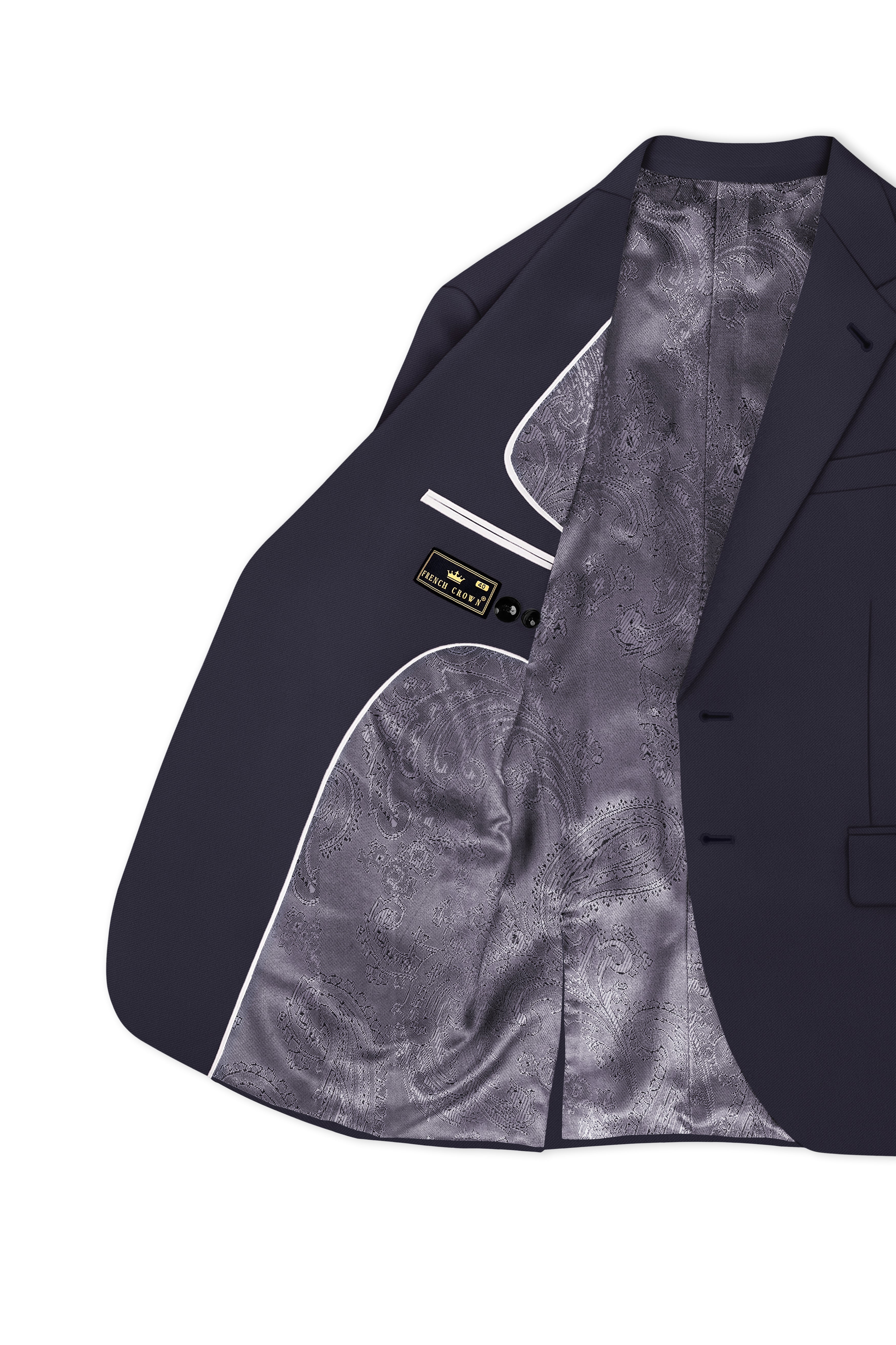 Kairo-Korean Charcoal Gray 4-Way Stretch Wrinkle-Free Wool Rich Single Breasted Suit