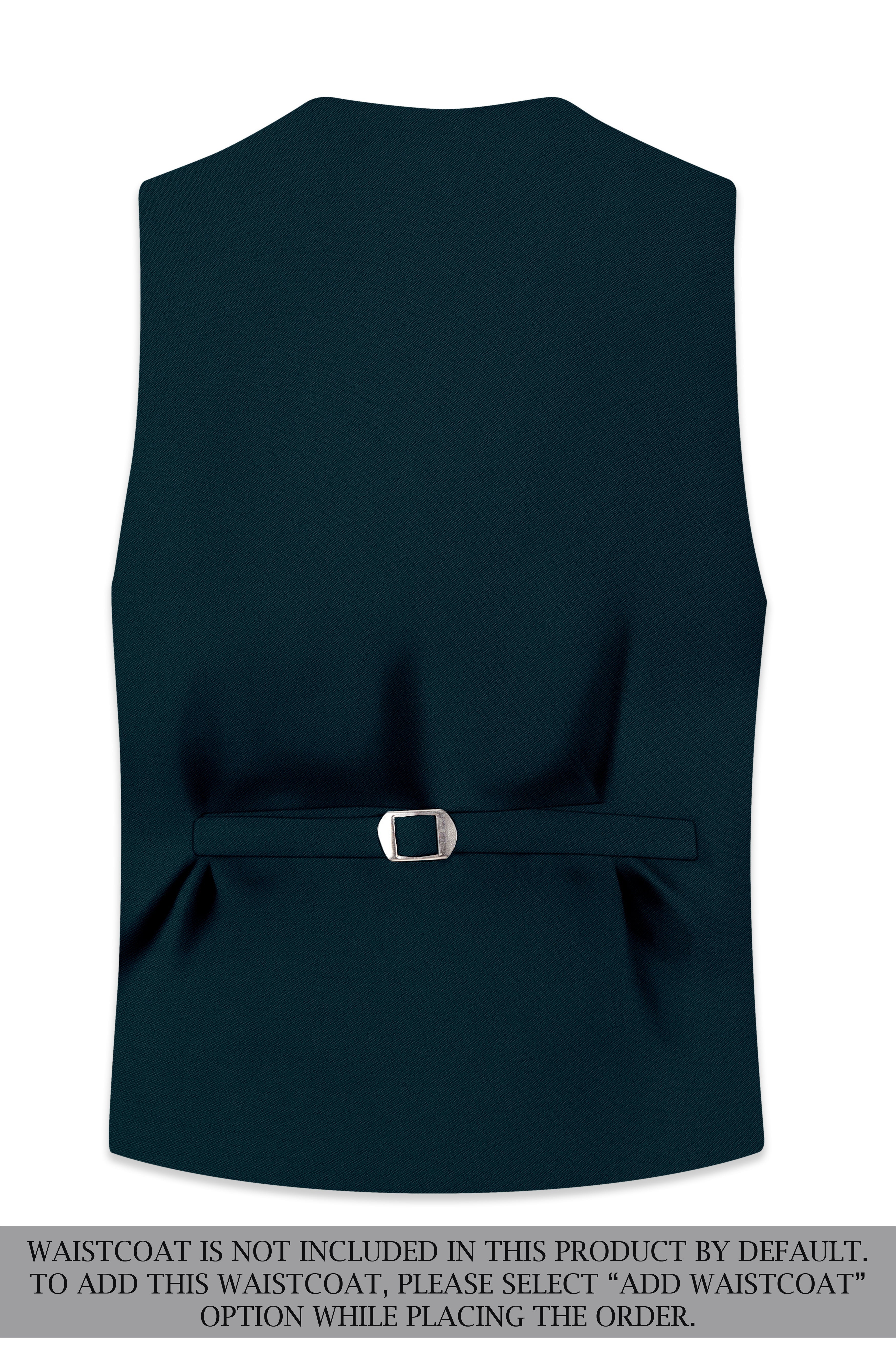 Zephyr-Korean Teal Green 4-Way Stretch Wrinkle-Free Wool Rich Single Breasted Suit