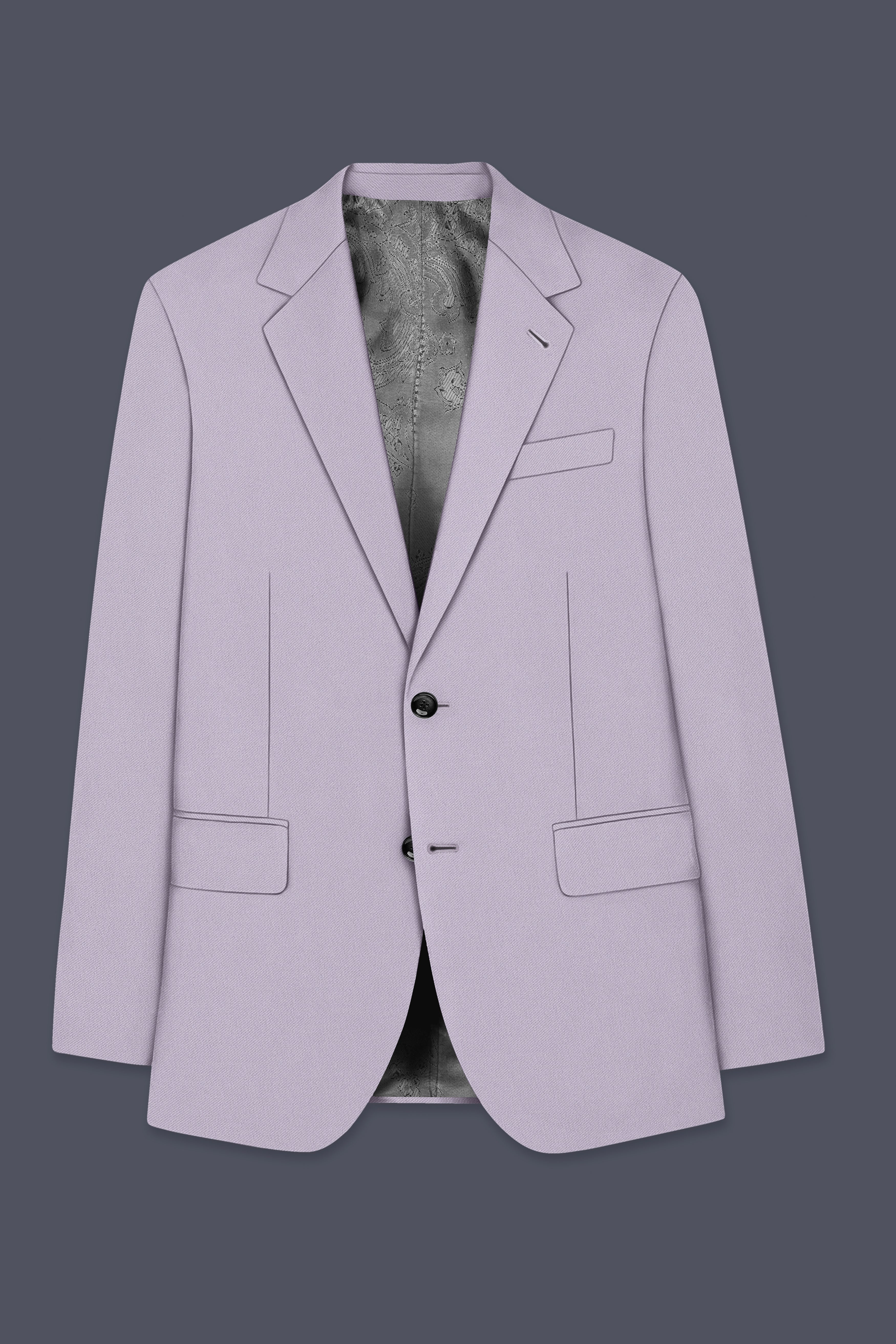 Aegis-Korean Iron Gray 4-Way Stretch Wrinkle-Free Wool Rich Single Breasted Suit