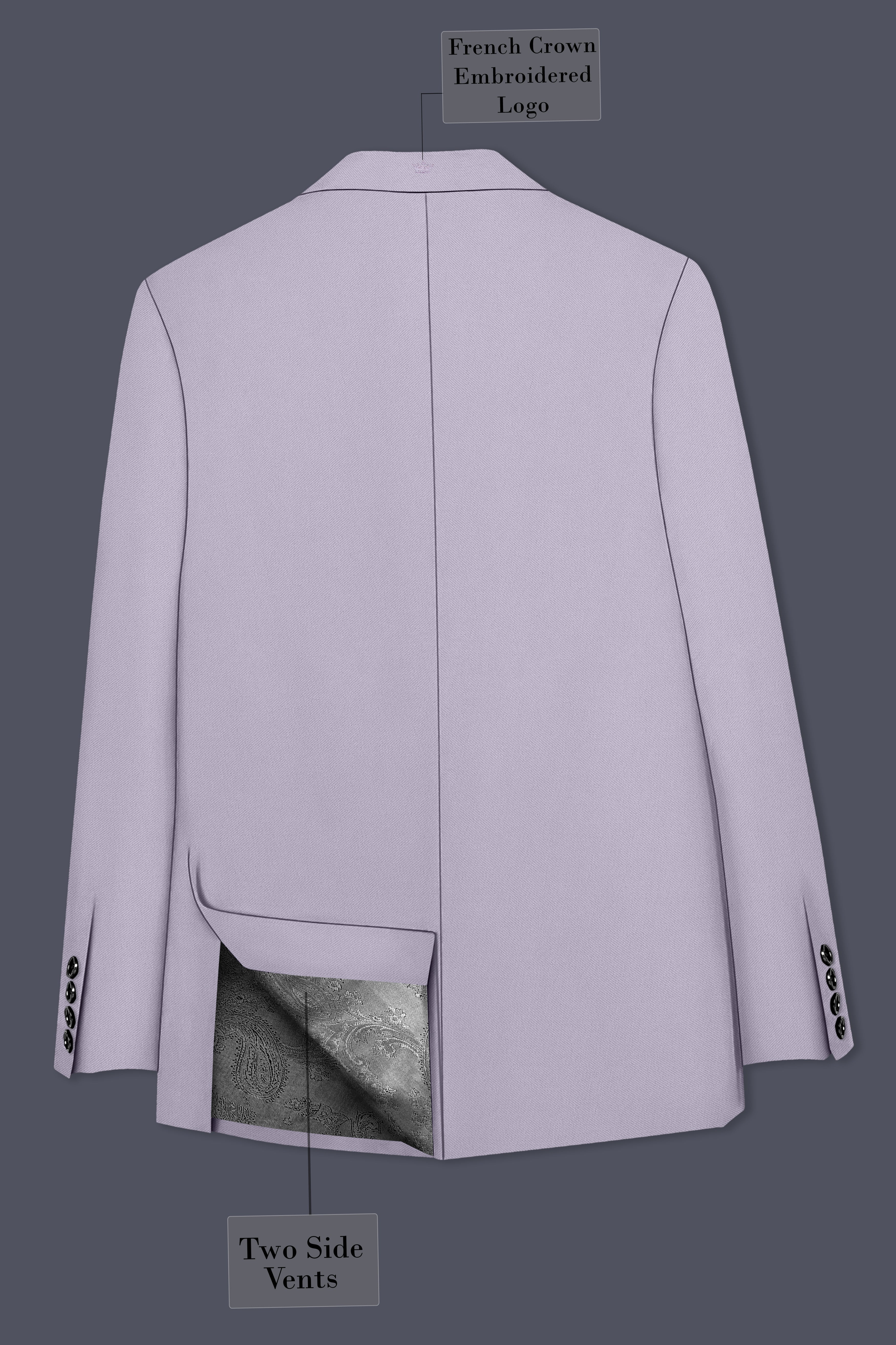 Aegis-Korean Iron Gray 4-Way Stretch Wrinkle-Free Wool Rich Single Breasted Suit