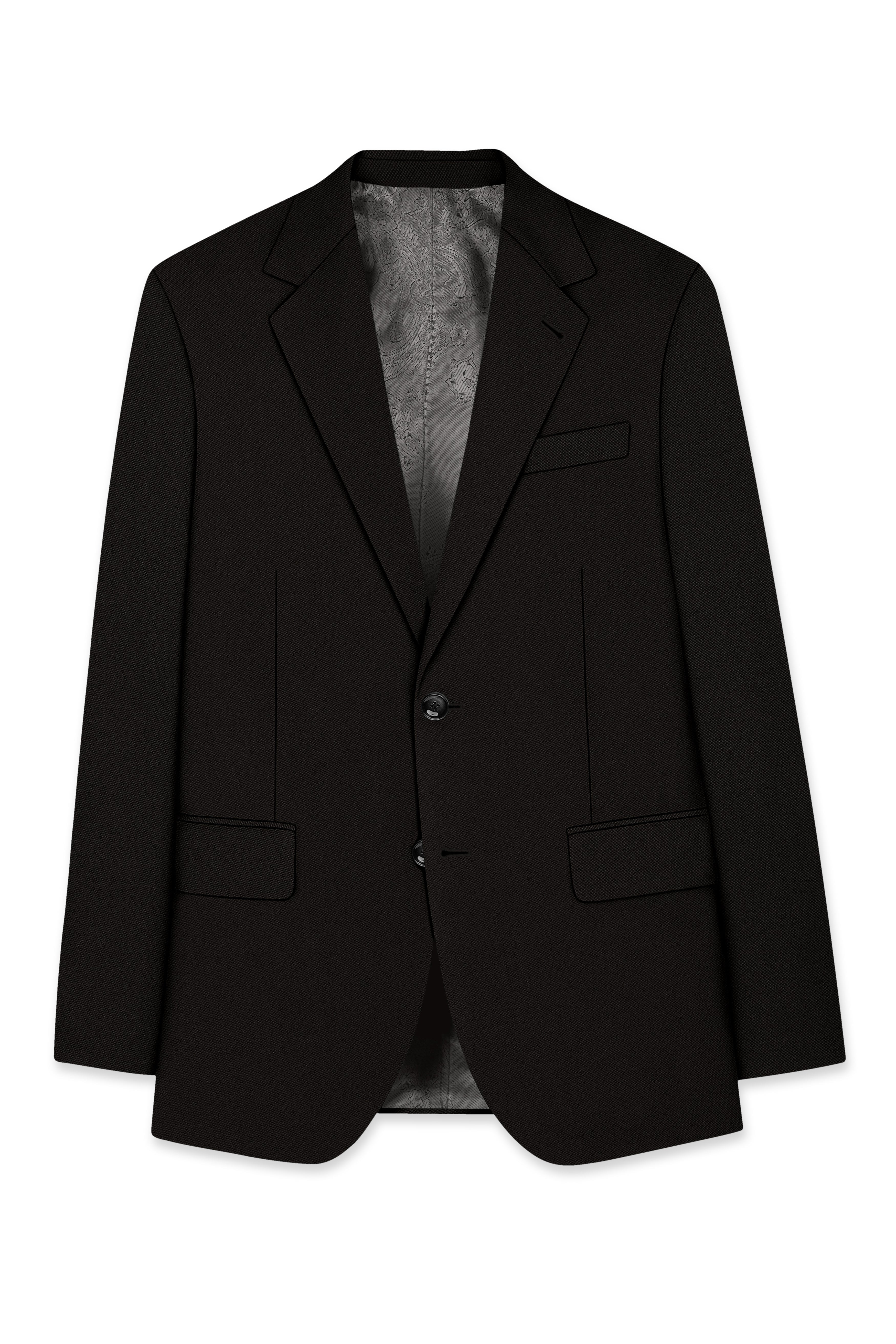Bronze-Korean Zeus Brown 4-Way Stretch Wrinkle-Free Wool Rich Single Breasted Suit