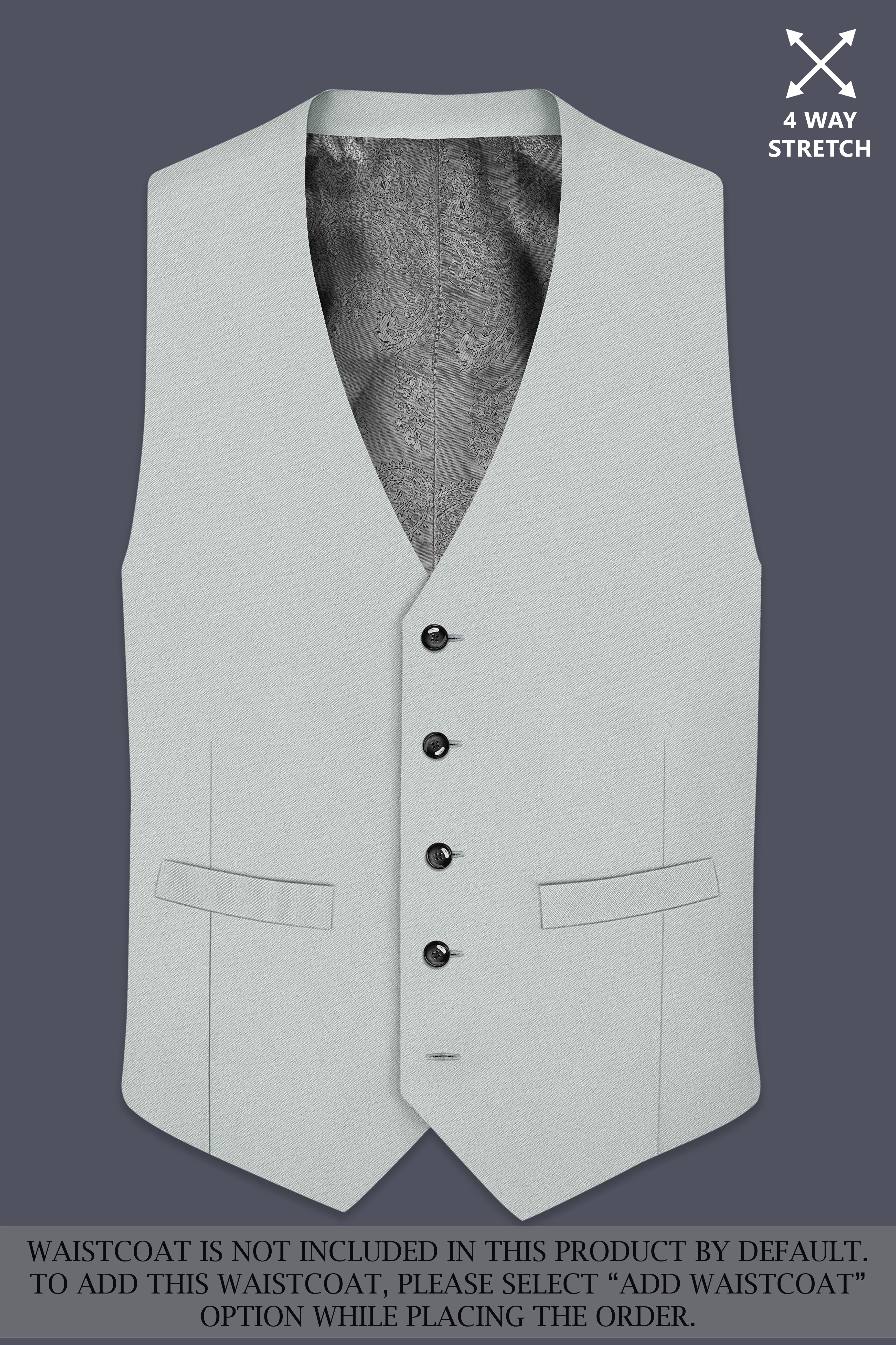 Prestige-Korean Mercury Green 4-Way Stretch Wrinkle-Free Wool Rich Single Breasted Suit
