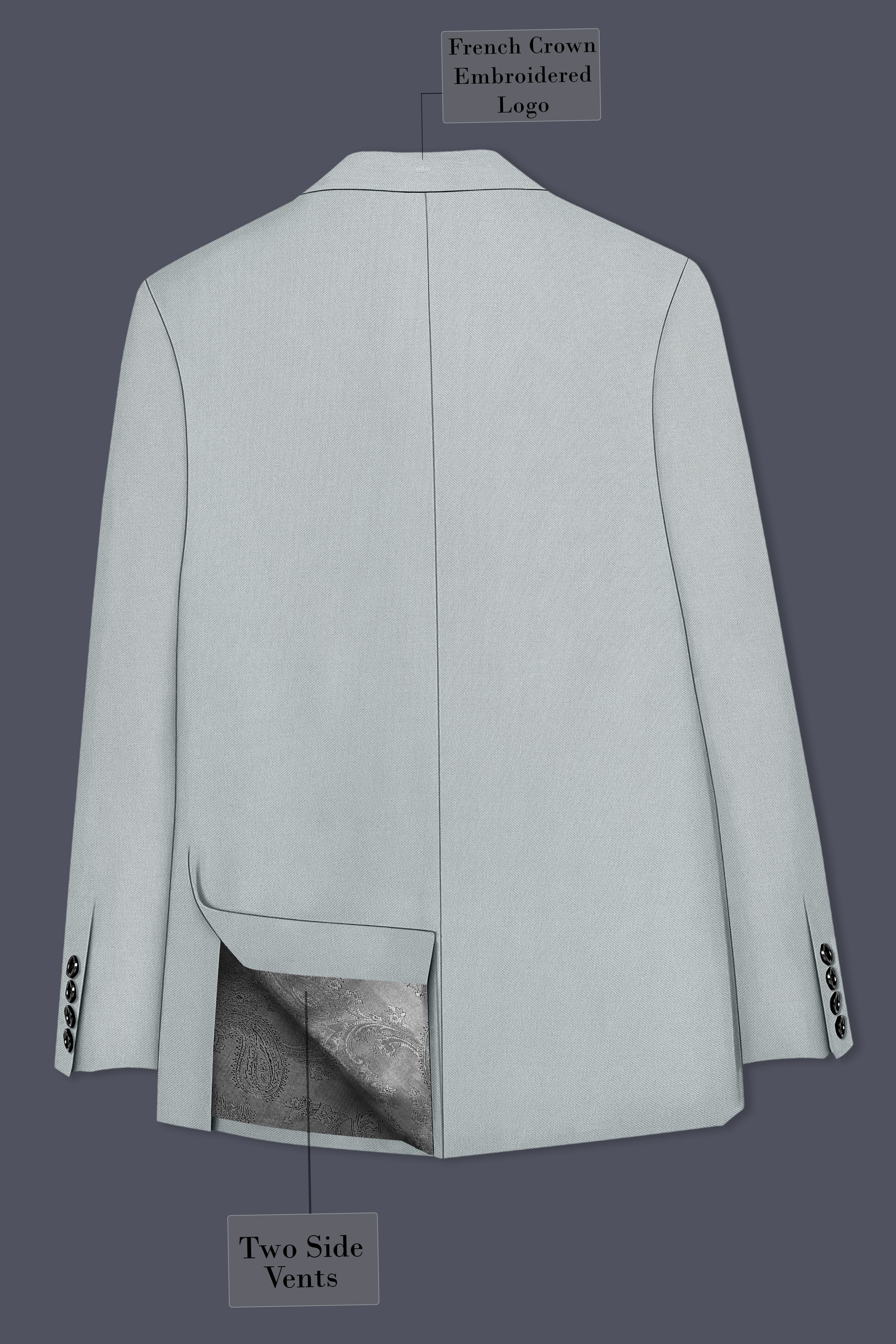 Prestige-Korean Mercury Green 4-Way Stretch Wrinkle-Free Wool Rich Single Breasted Suit