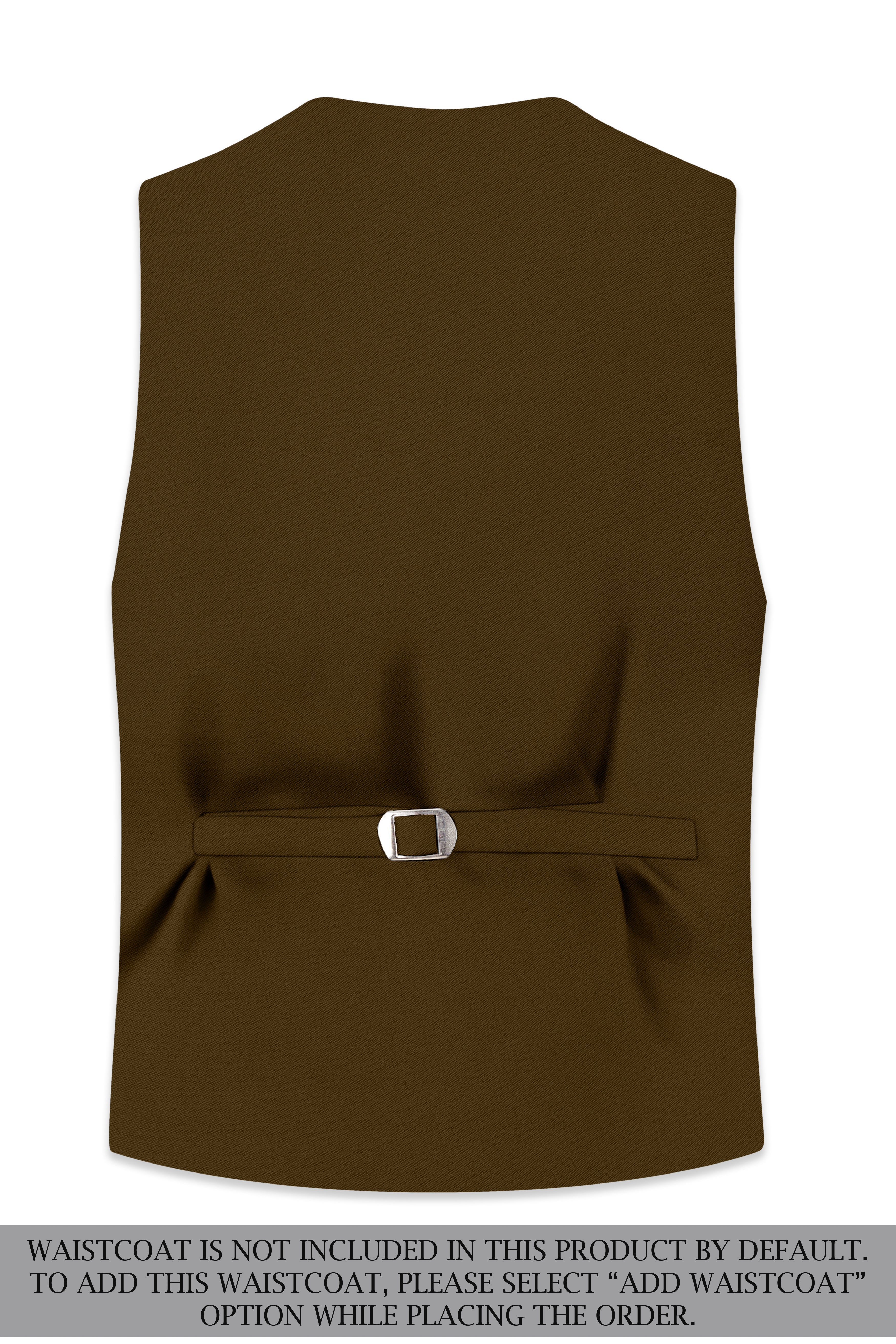 Terra-Korean Tumbleweed Brown 4-Way Stretch Wrinkle-Free Wool Rich Single Breasted Suit