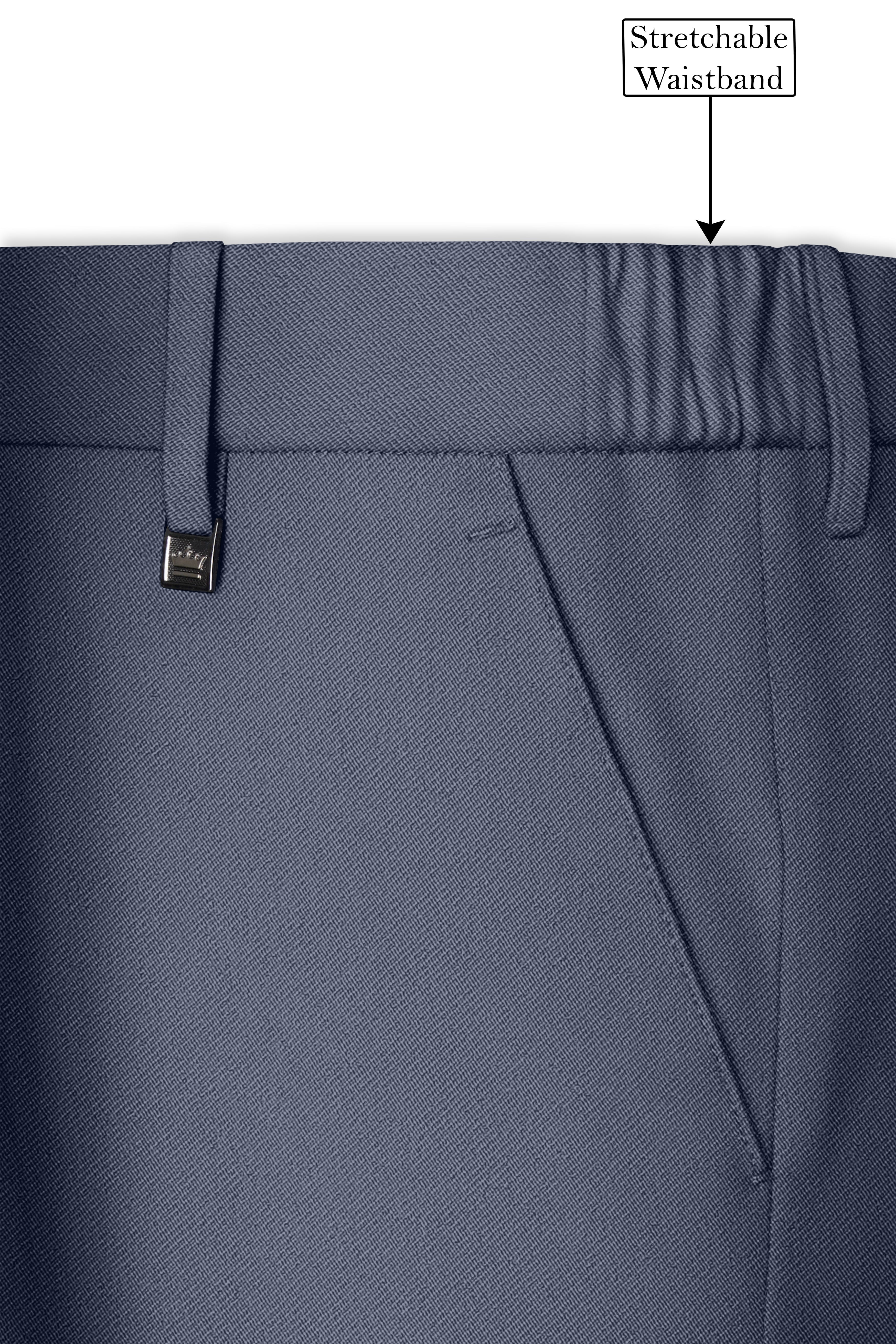 Monarch-Korean Dolphin Gray 4-Way Stretch Wrinkle-Free Wool Rich Single Breasted Suit