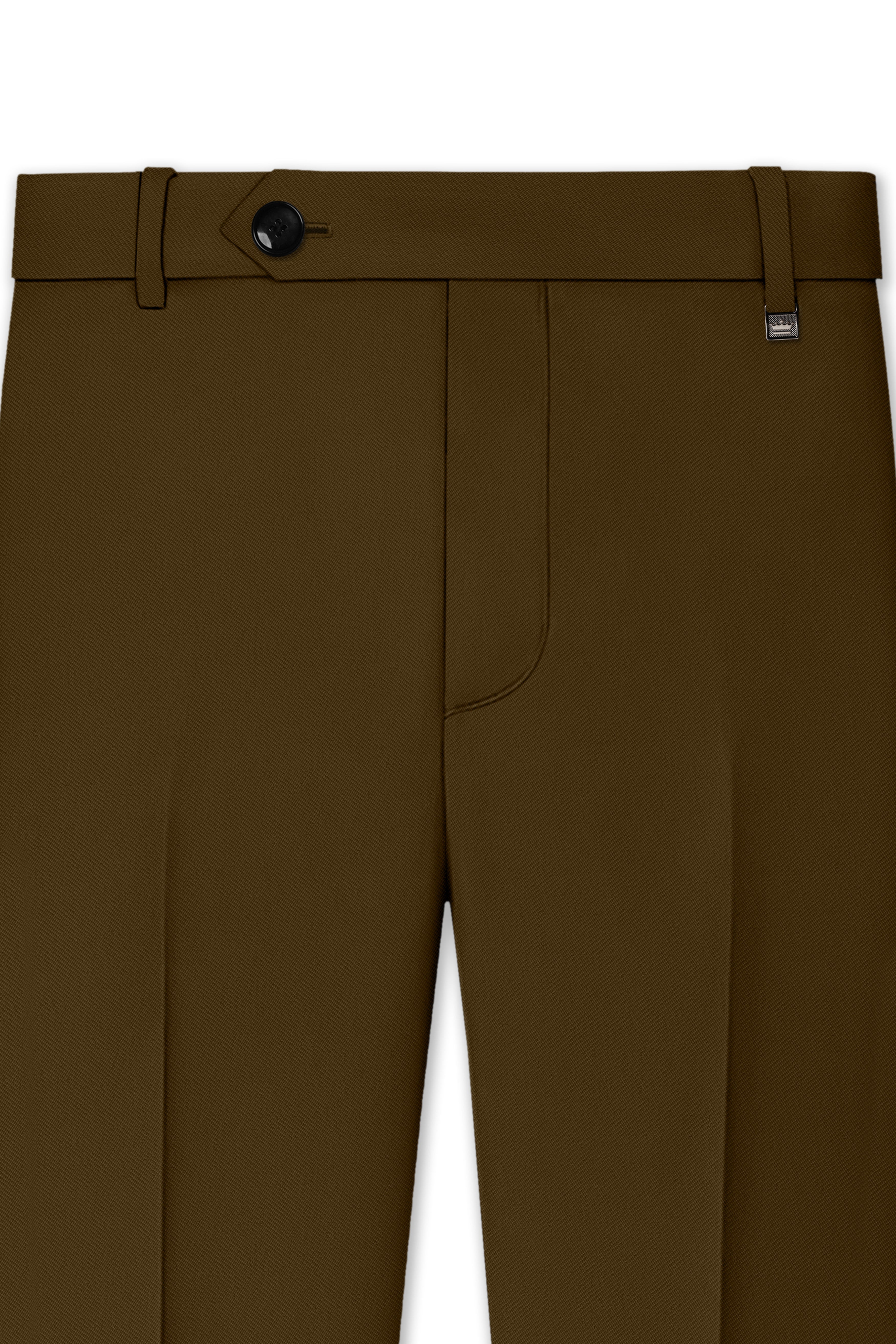 Terra-Korean Tumbleweed Brown 4-Way Stretch Wrinkle-Free Wool Rich Double Breasted Suit