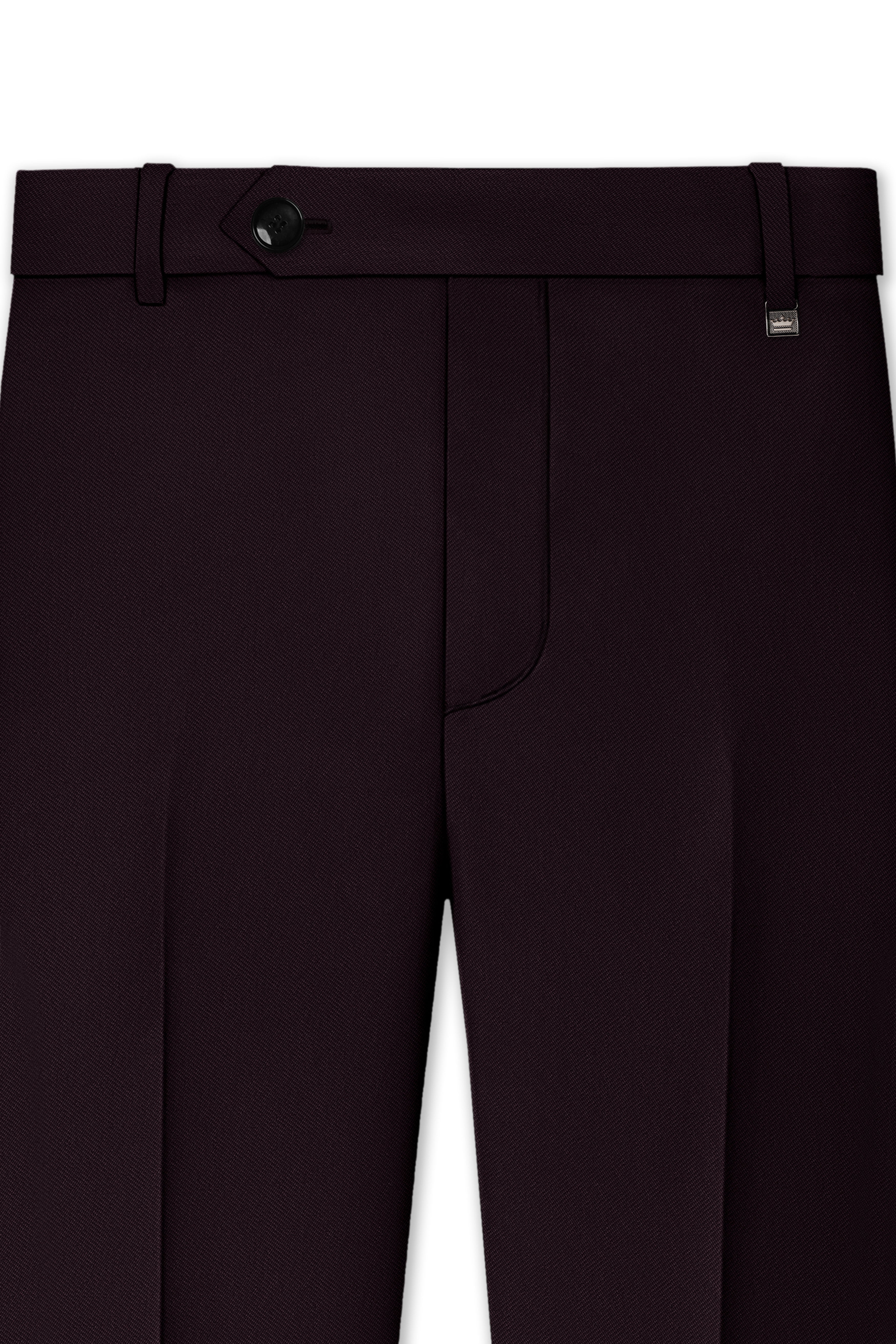 Merlot-Korean Wine Purple 4-Way Stretch Wrinkle-Free Wool Rich Double Breasted Suit