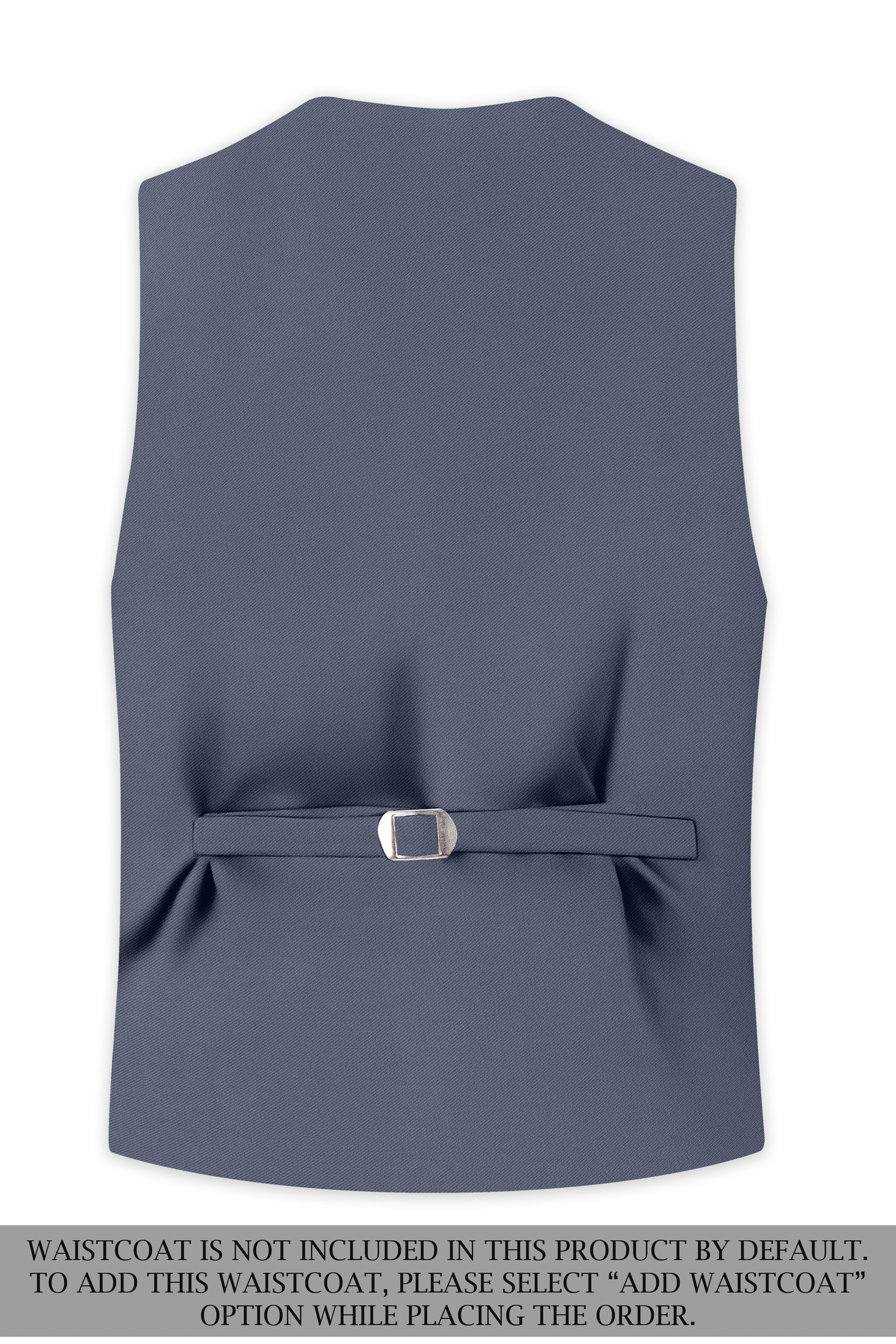 Monarch-Korean Dolphin Gray 4-Way Stretch Wrinkle-Free Wool Rich Double Breasted Suit