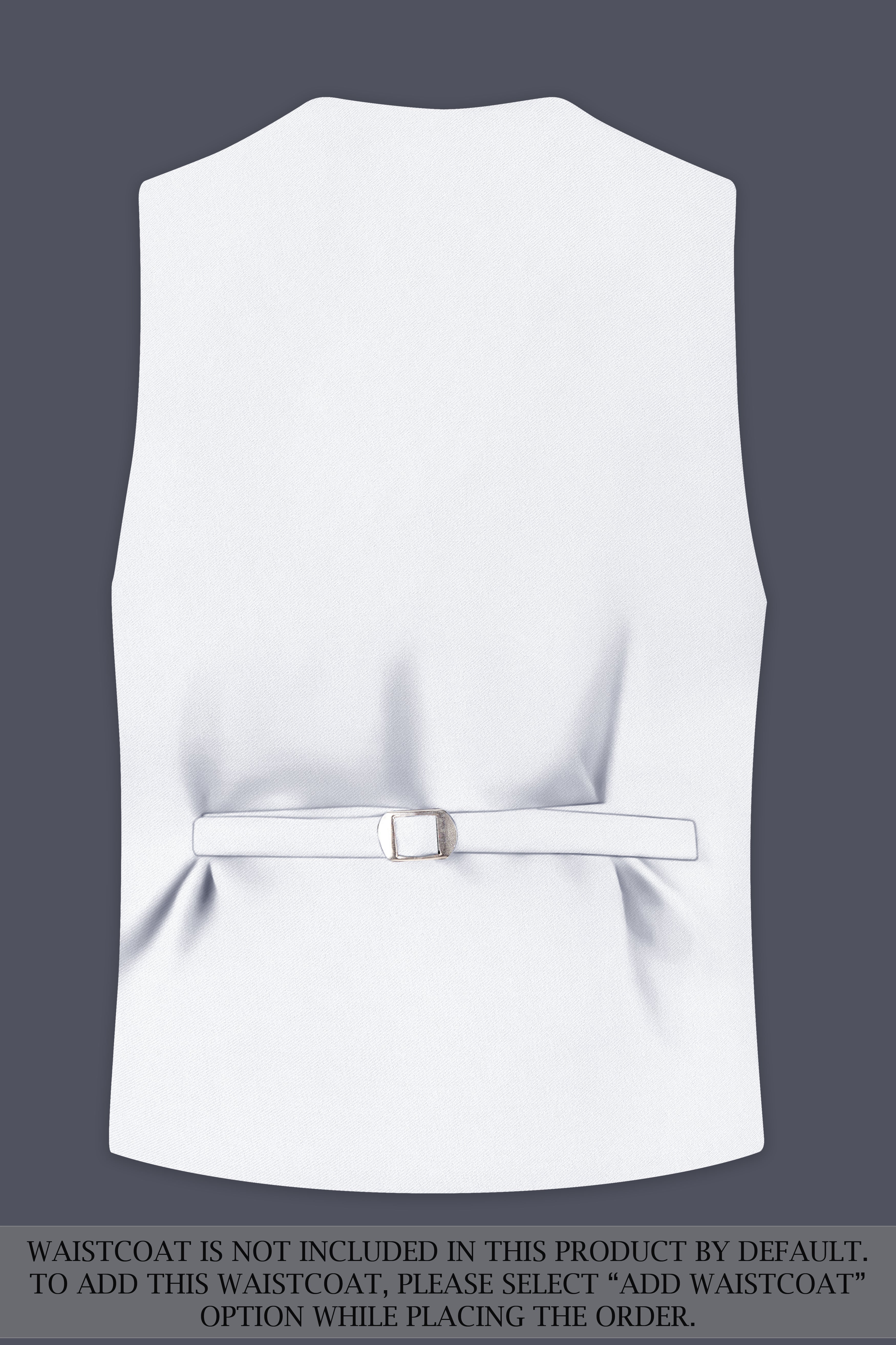 Lumier-Korean Bright White 4-Way Stretch Wrinkle-Free Wool Rich Double Breasted Suit