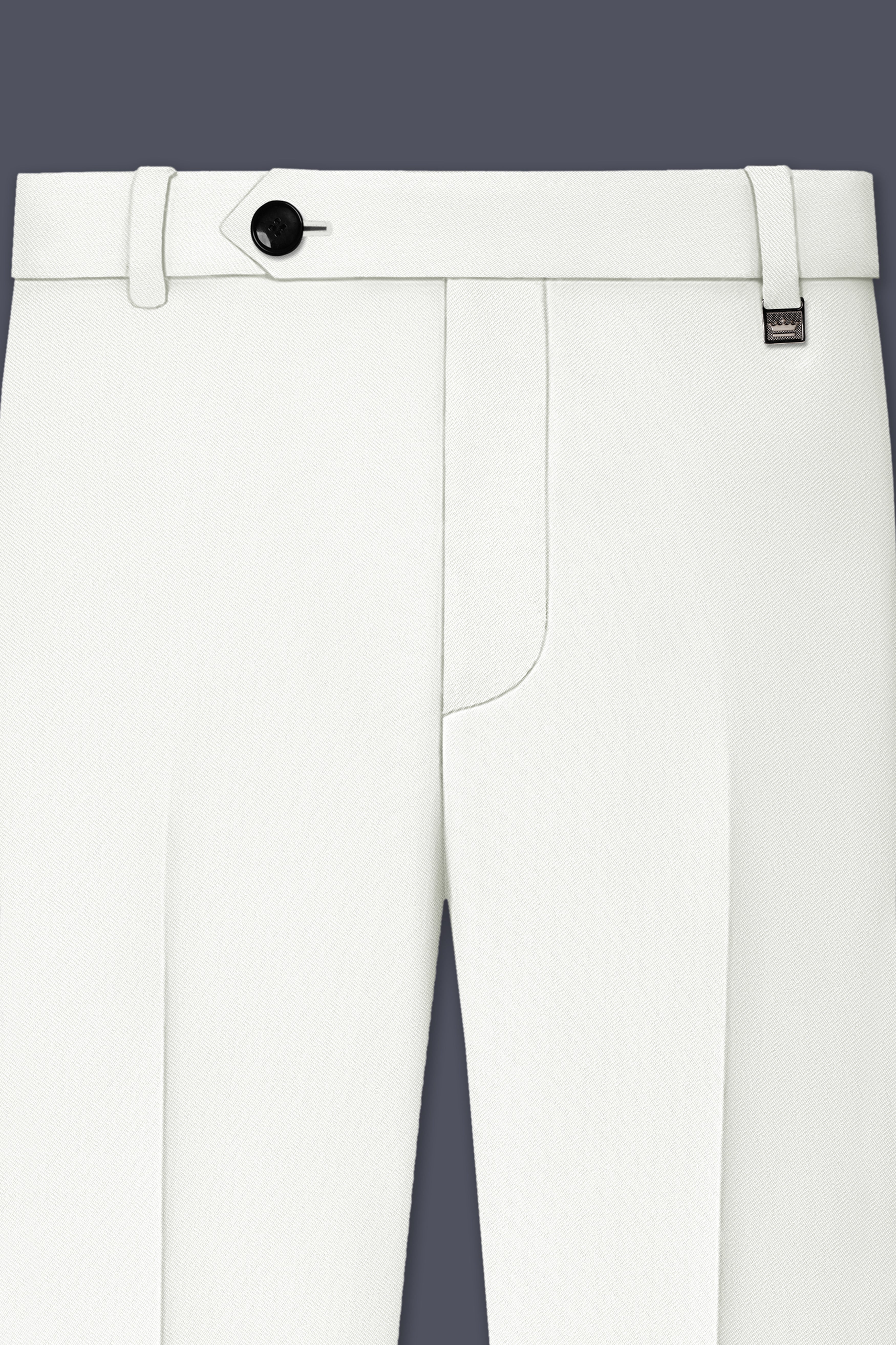 Celio-Korean Off White 4-Way Stretch Wrinkle-Free Wool Rich Double Breasted Suit