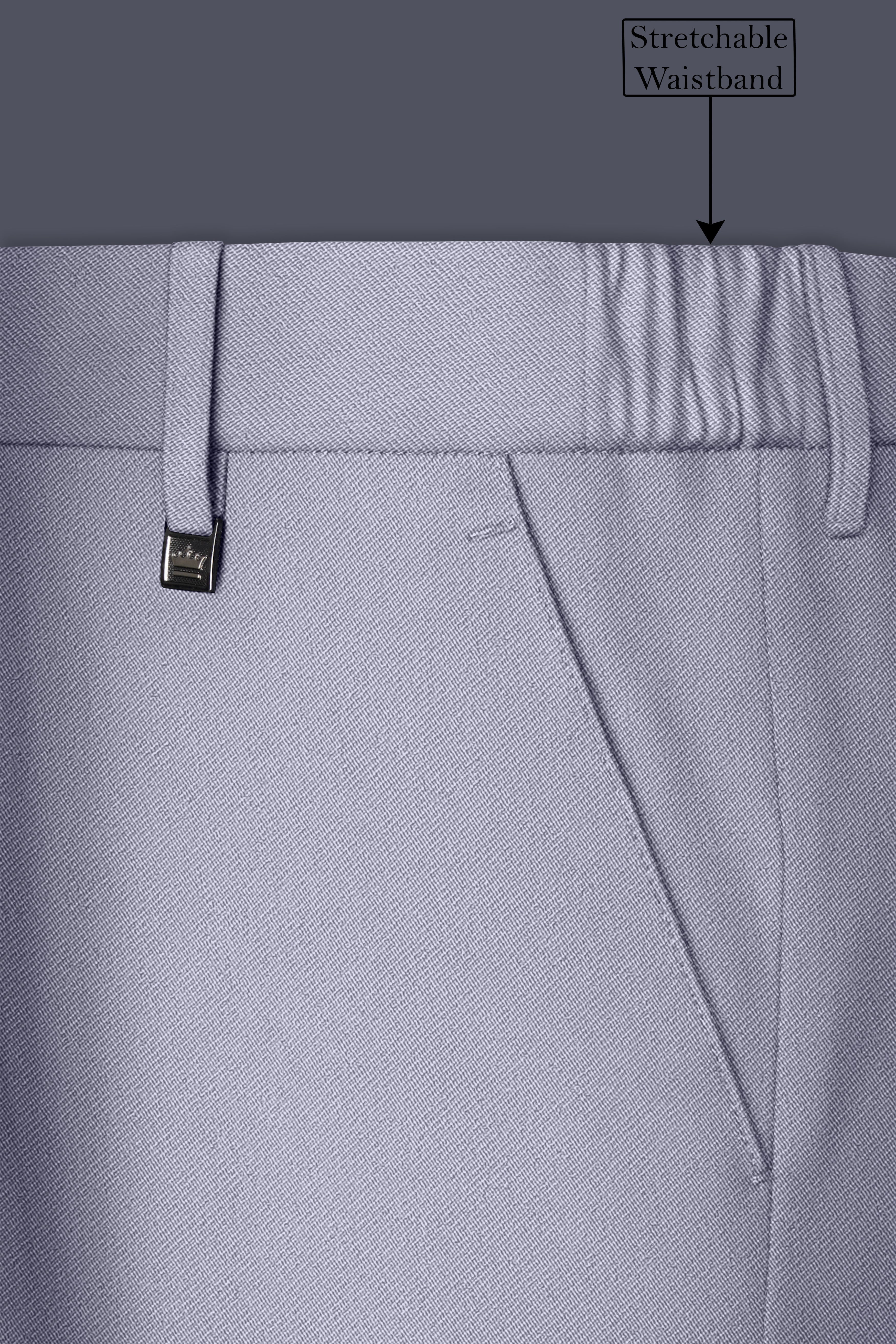 Graphite-Korean Topaz Gray 4-Way Stretch Wrinkle-Free Wool Rich Single Breasted Suit