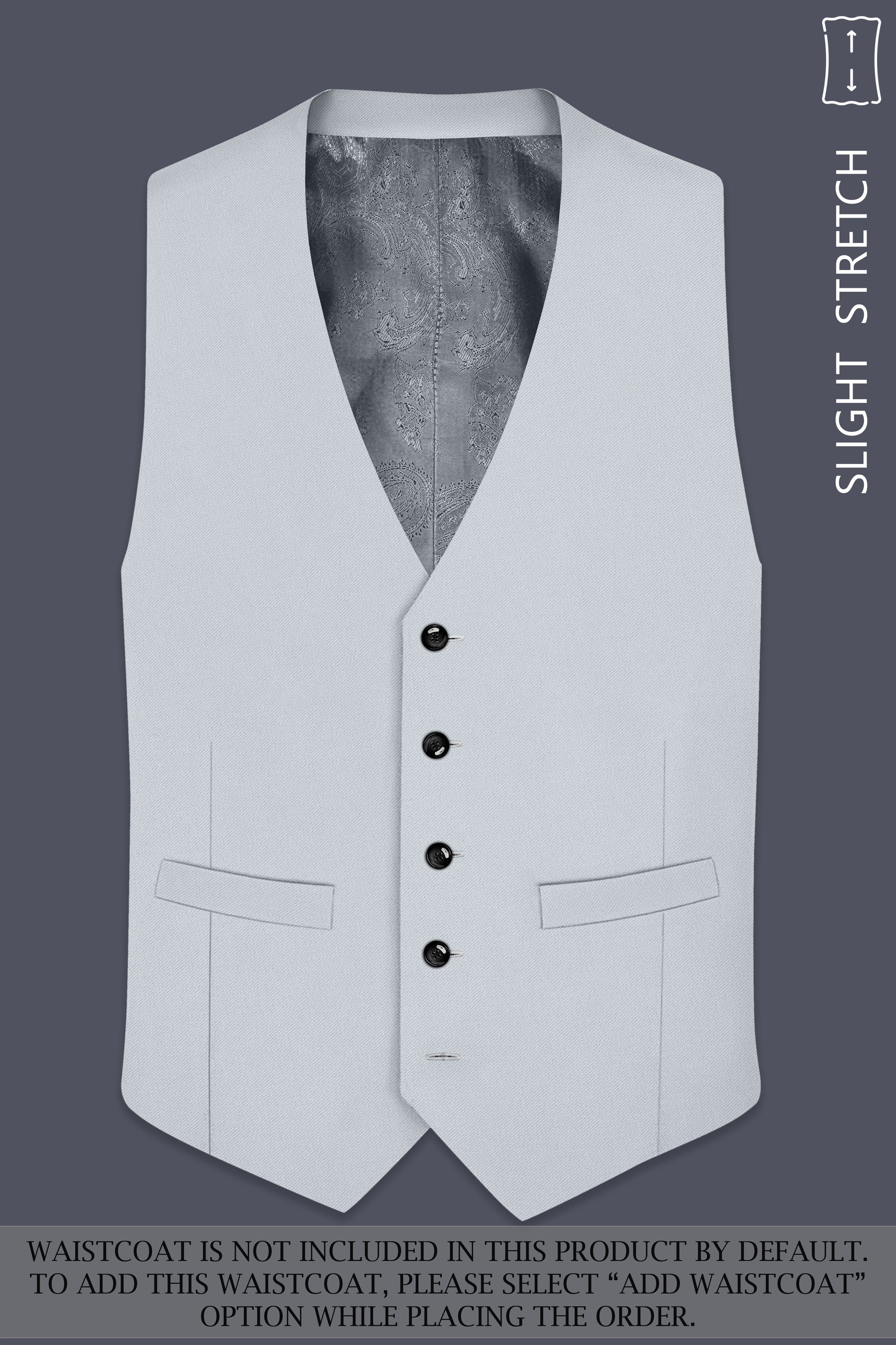 Slate-Mystic Gray Wool Rich Slight Stretch Single Breasted Suit