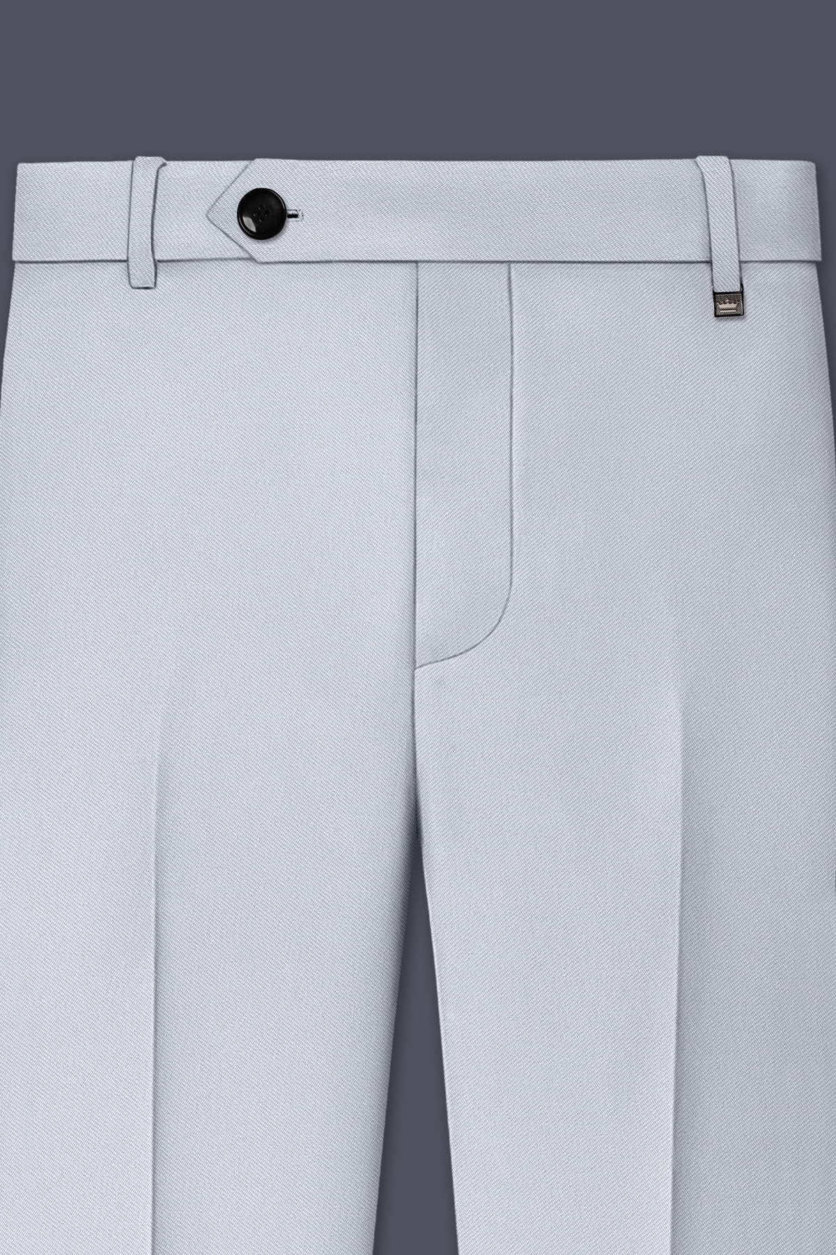 Azure-Periwinkle Gray Wool Rich Slight Stretch Single Breasted Suit
