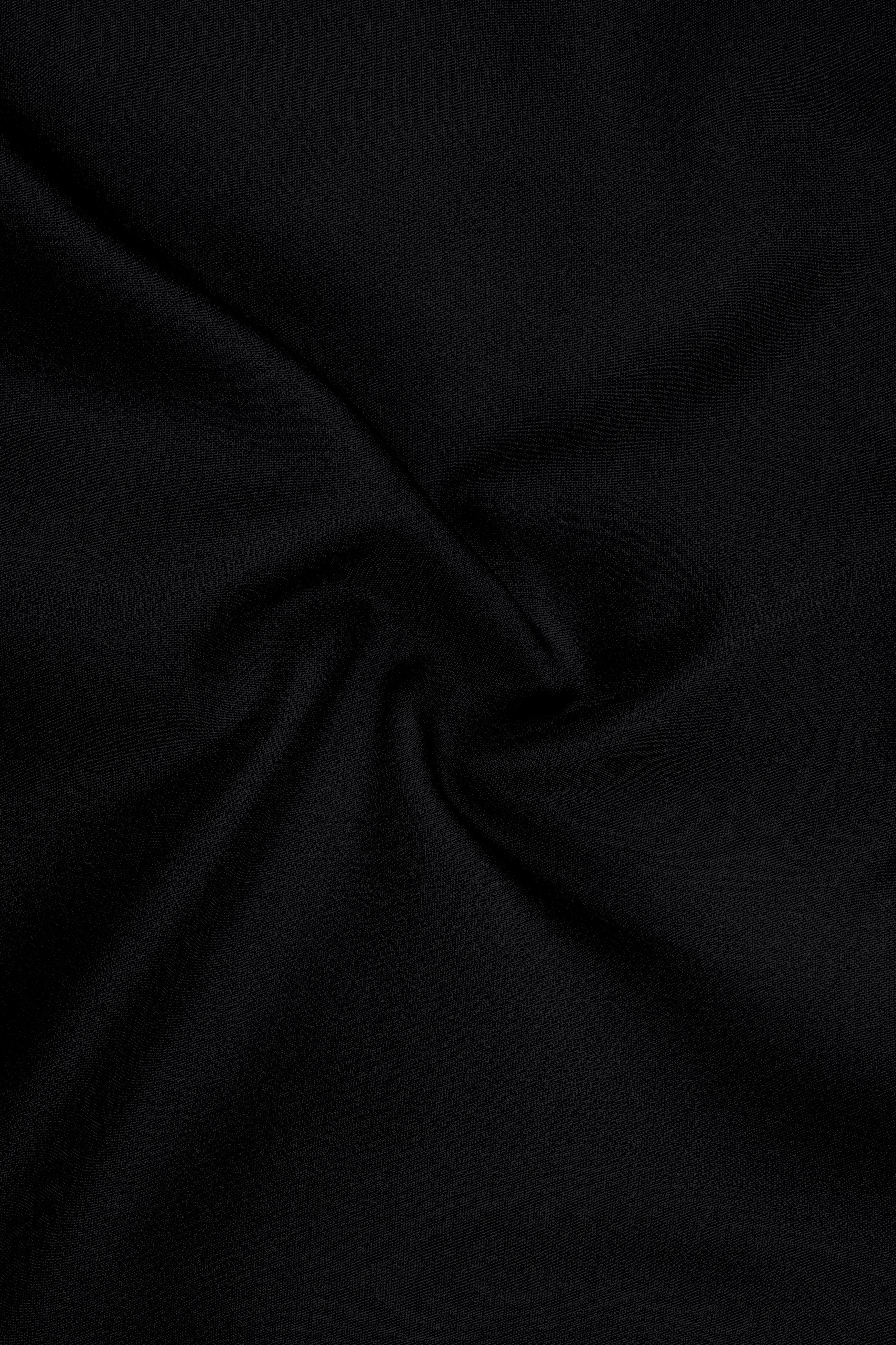 Noir-Jade Black Wool Rich Slight Stretch Single Breasted Suit