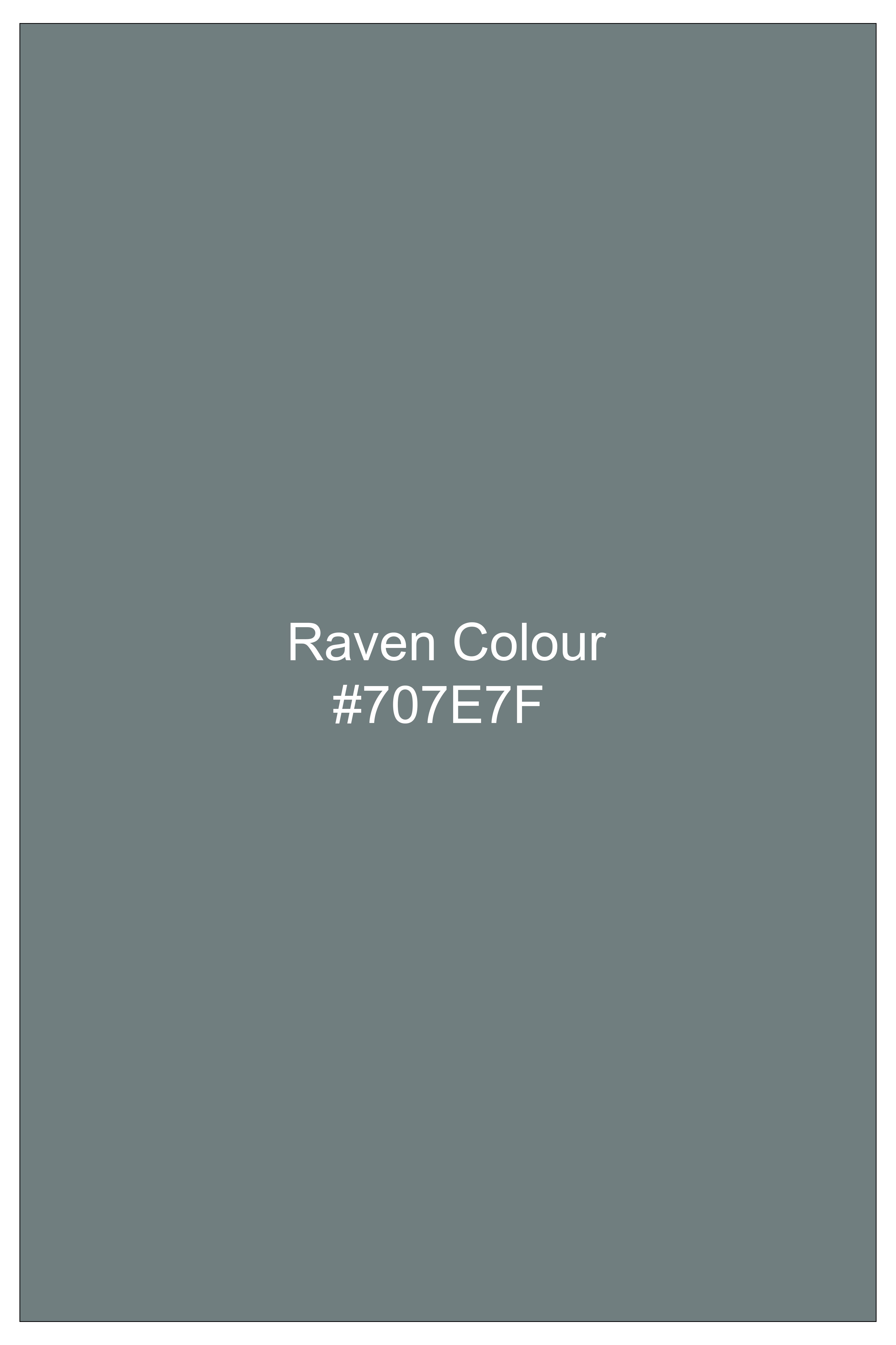 Verdant-Raven Green Wool Rich Slight Stretch Single Breasted Suit