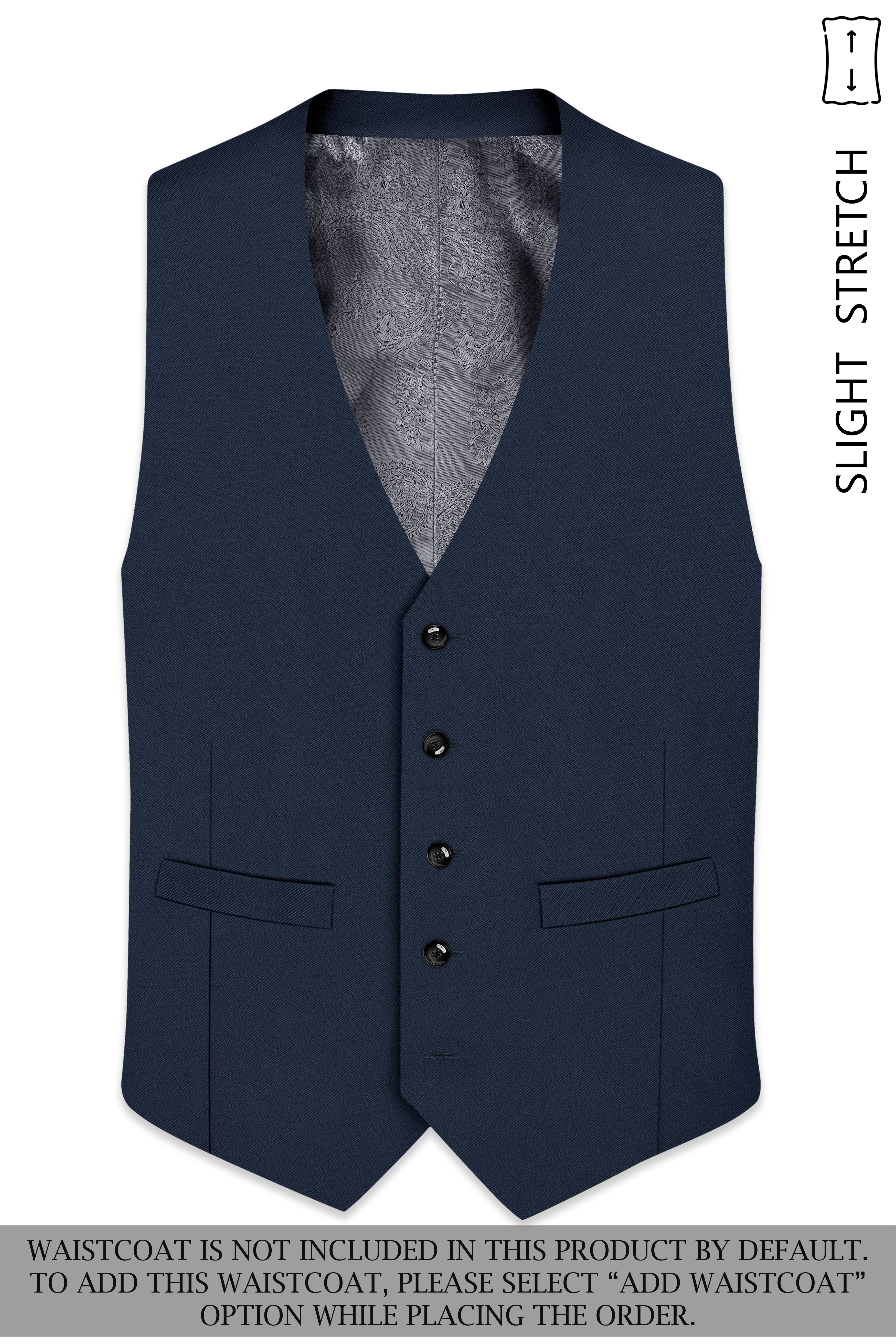 Nautis-Baltic Blue Wool Rich Slight Stretch Single Breasted Suit
