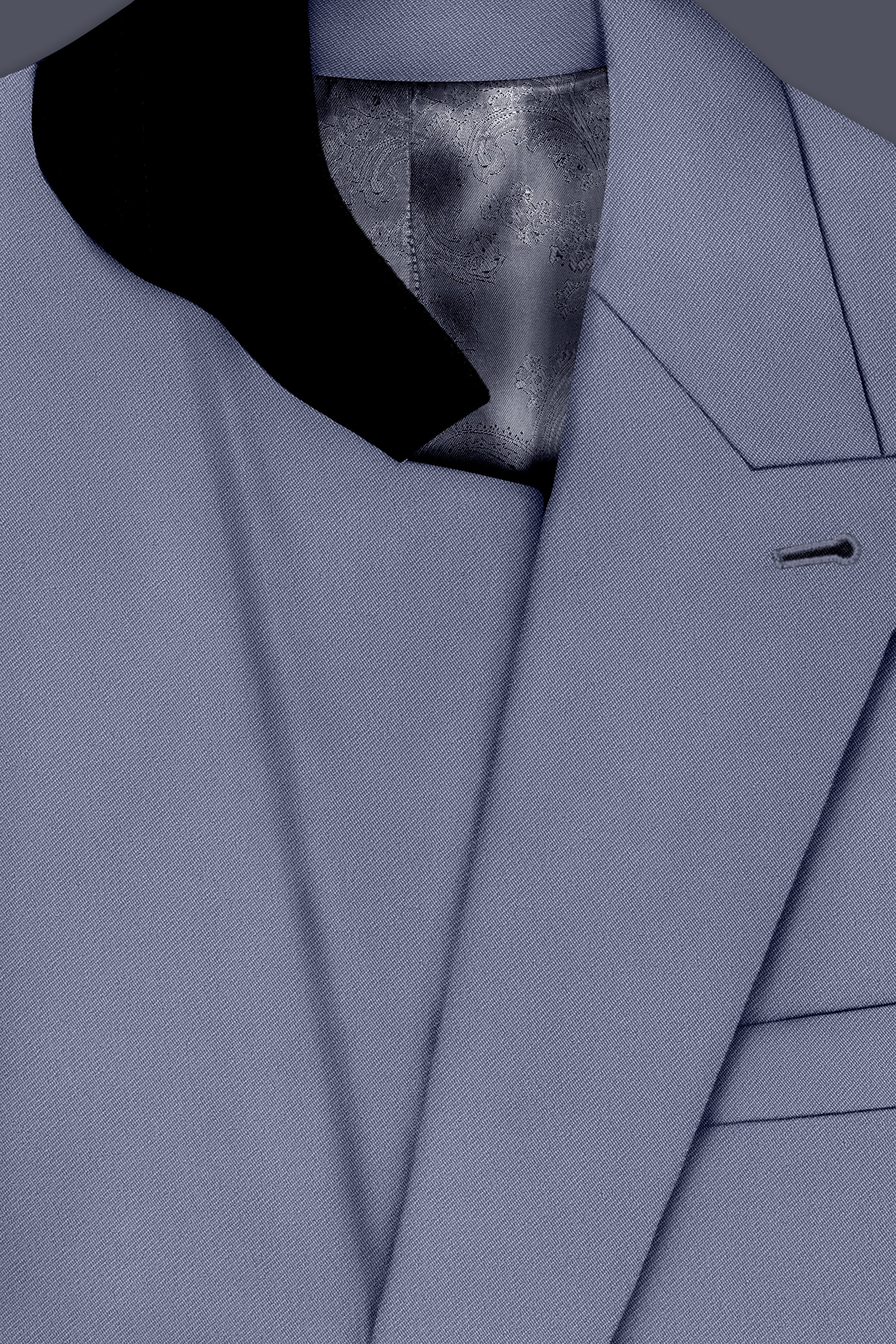 Sterling-Manatee Gray Wool Rich Slight Stretch Double Breasted Suit