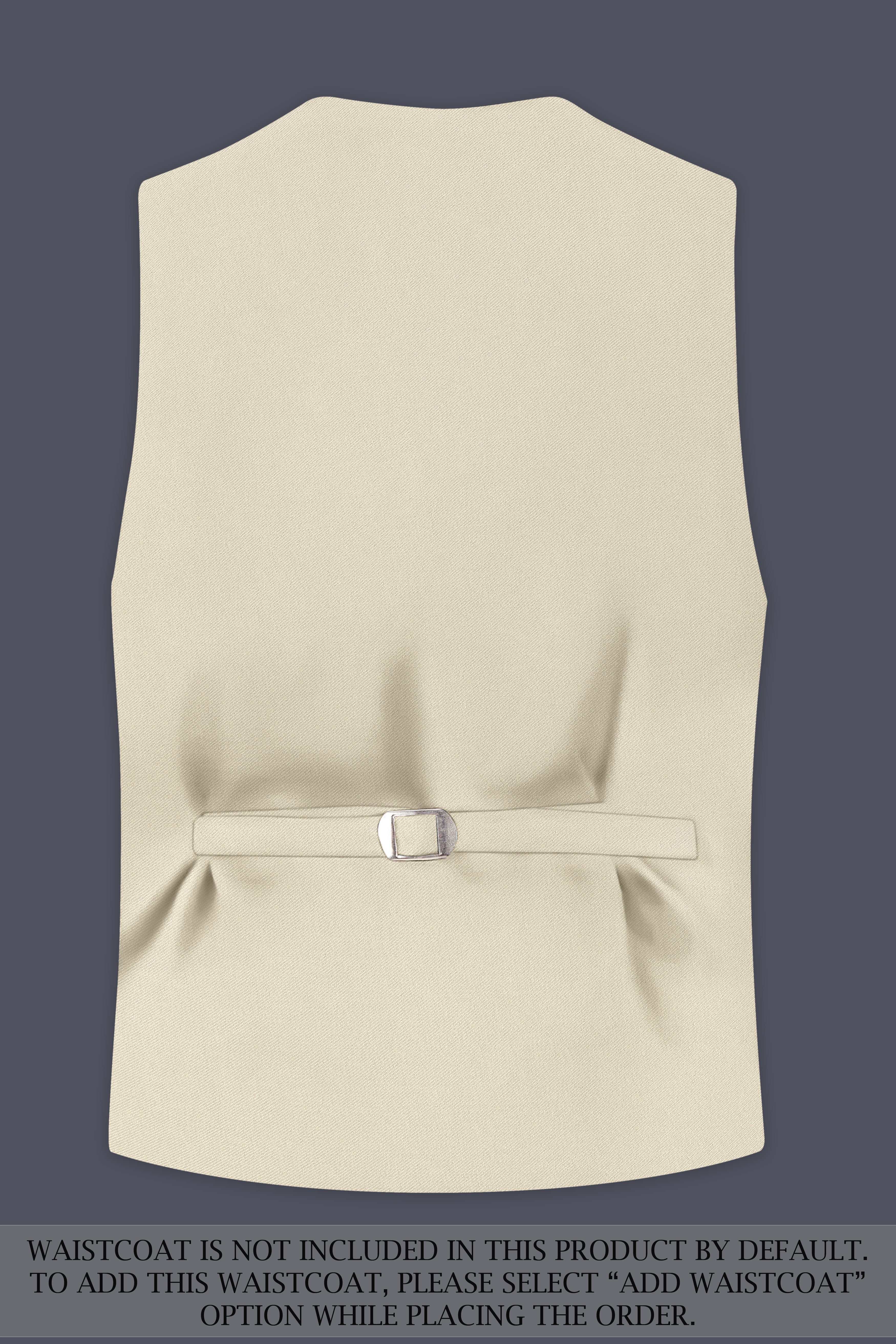 Ivora-Almond Cream Wool Rich Slight Stretch Double Breasted Suit