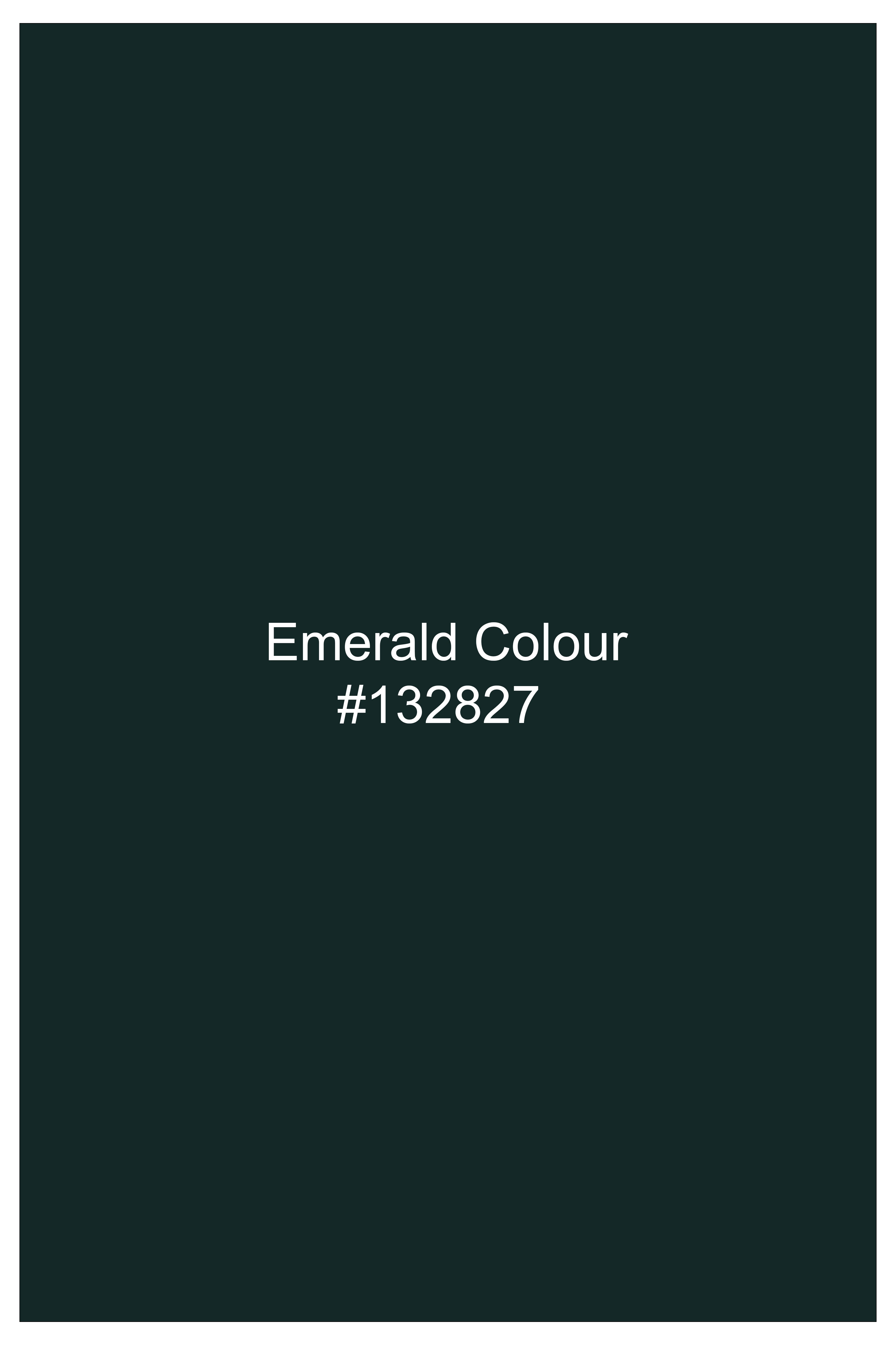 Lustre-Emerald Green Wool Rich Slight Stretch Double Breasted Suit