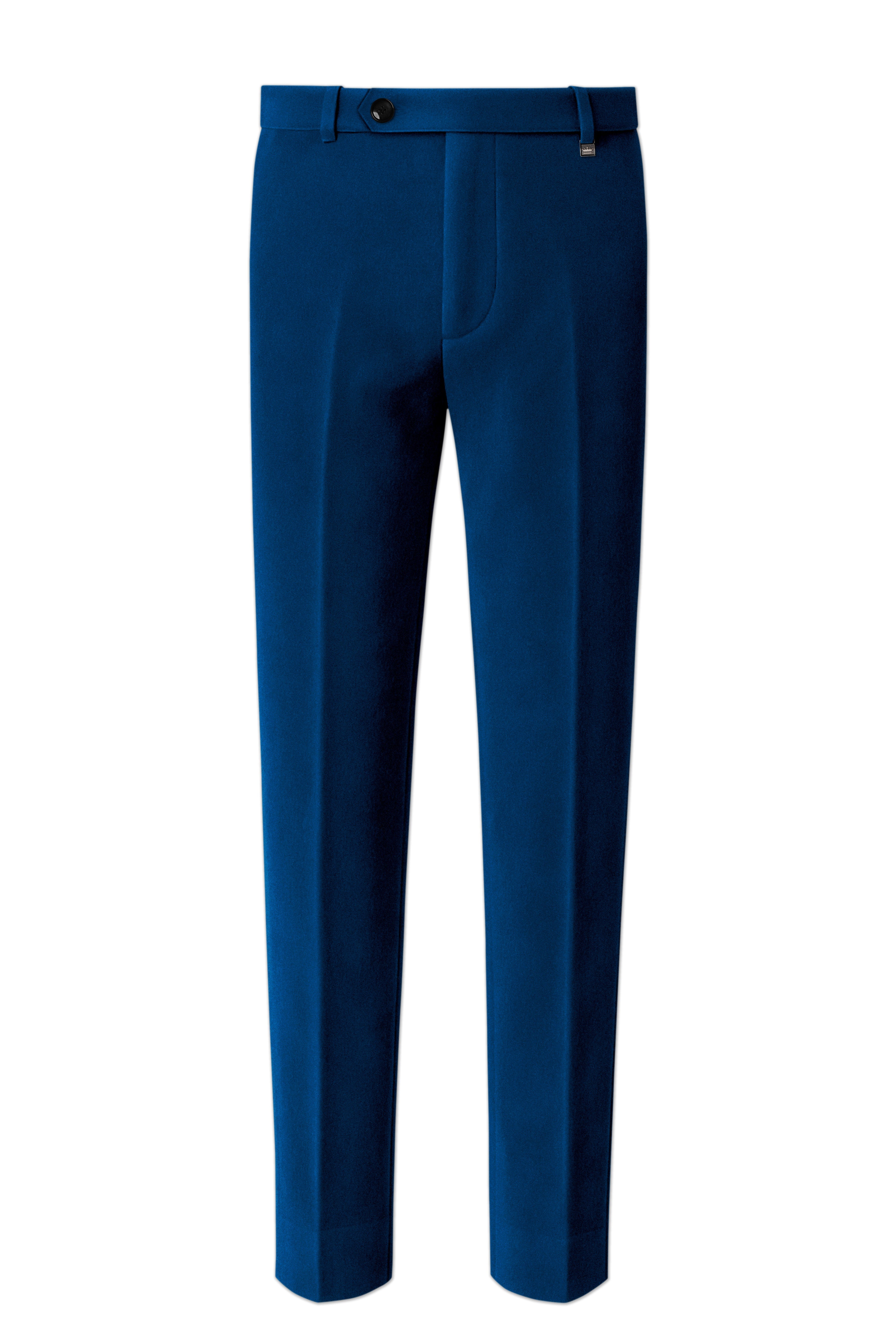 Caspian-Downriver Blue Velvet Peak Lapel Tuxedo Suit