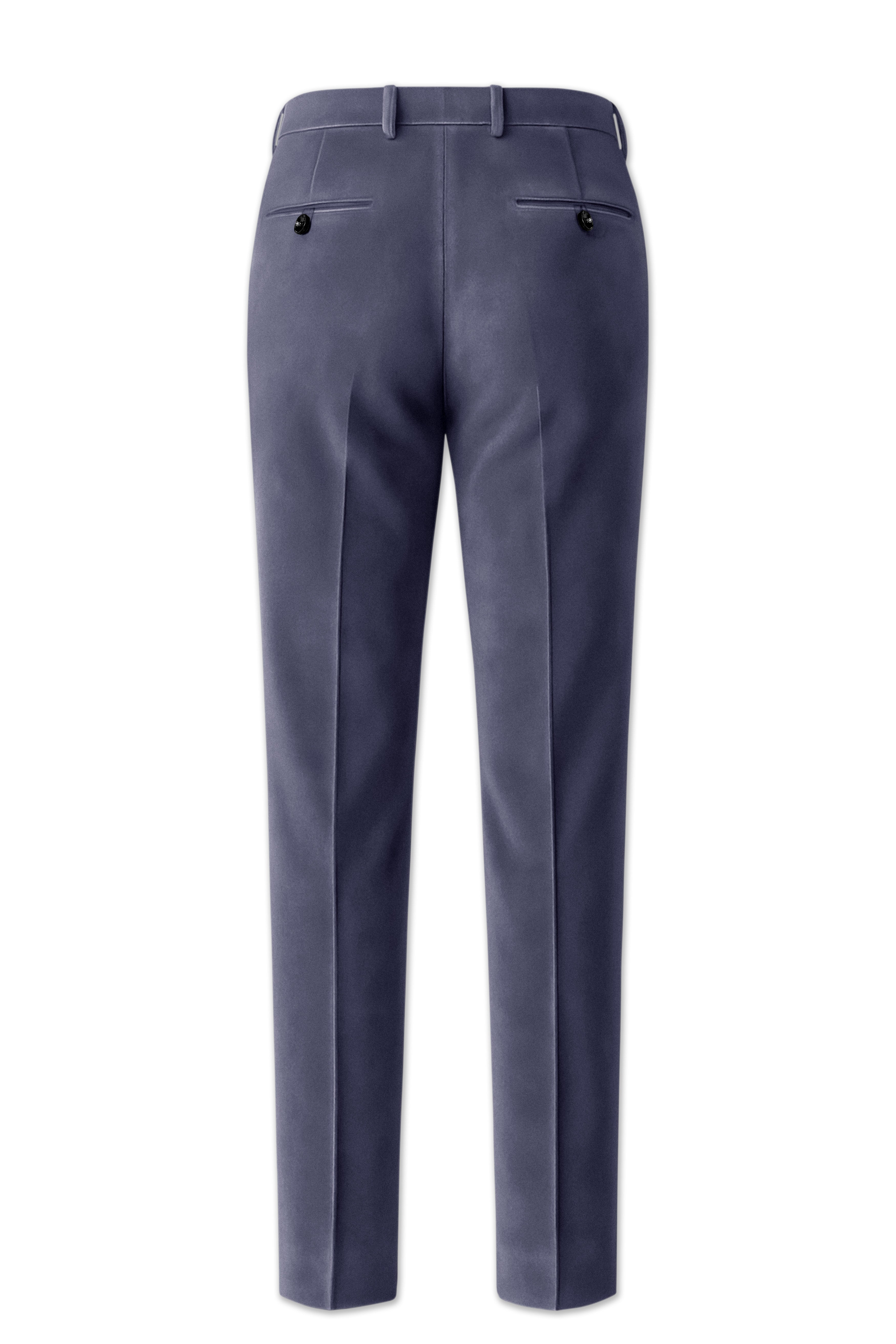 Imperium-Gun Powder Gray Velvet Peak Lapel Tuxedo Suit