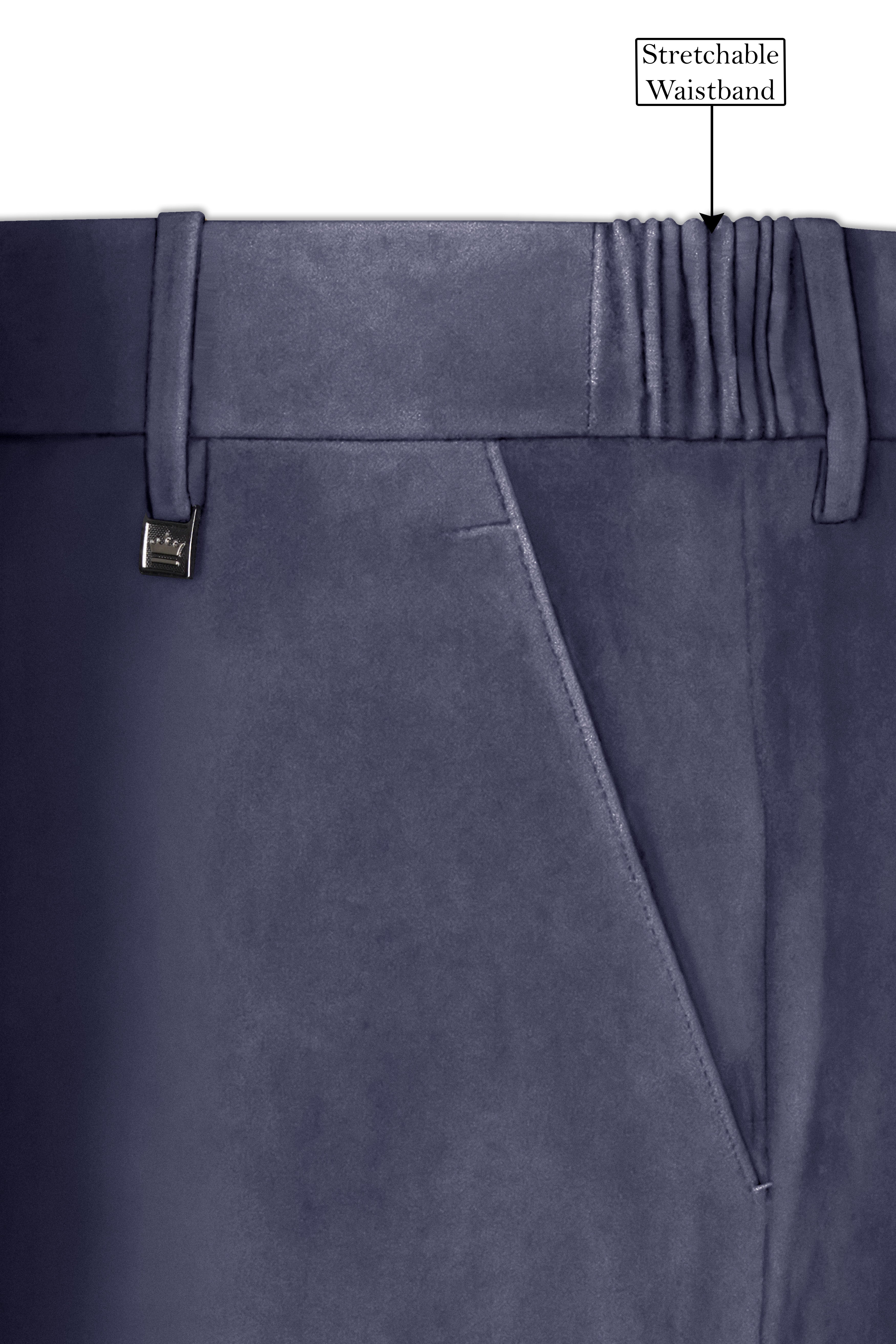 Imperium-Gun Powder Gray Velvet Peak Lapel Tuxedo Suit