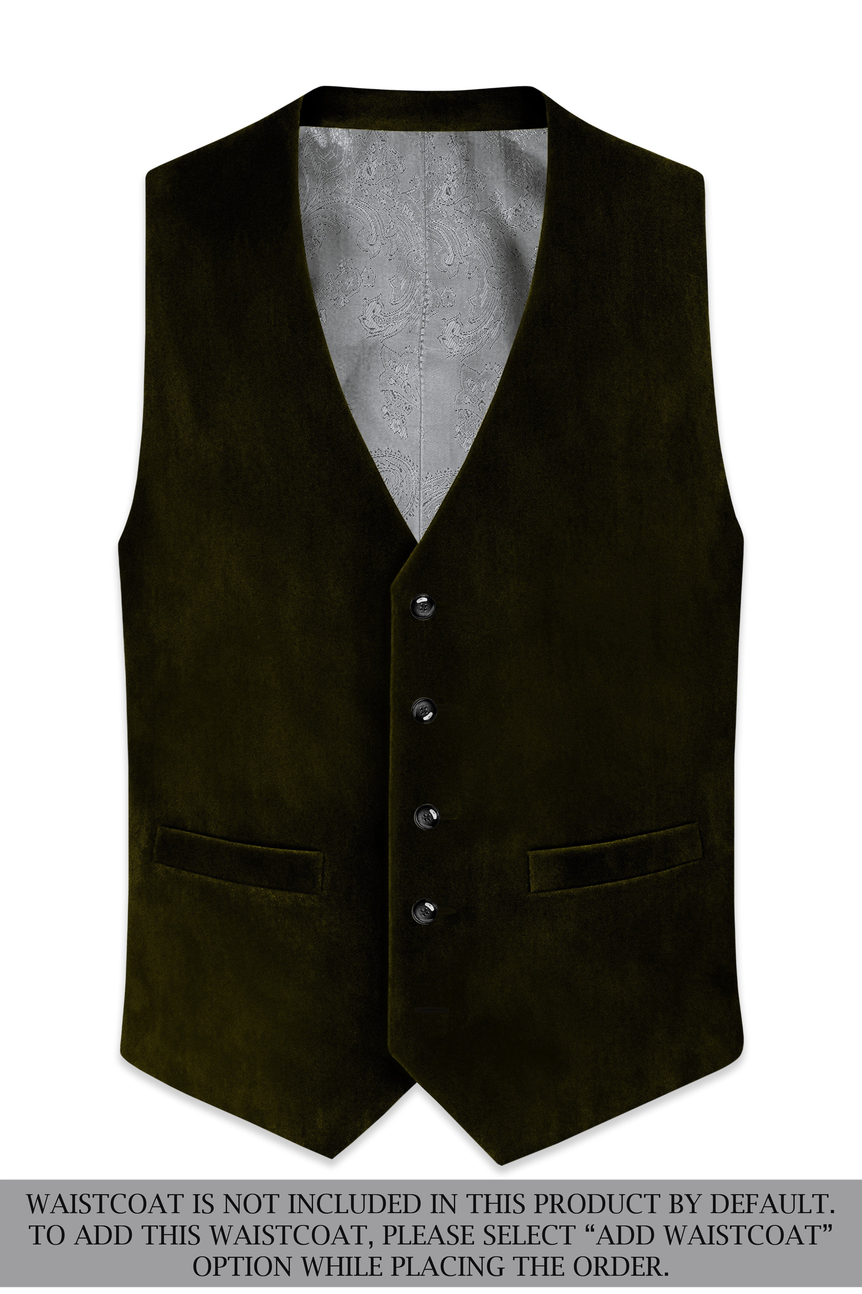 Montverde-Rangoon Green Velvet Peak Lapel Tuxedo Suit