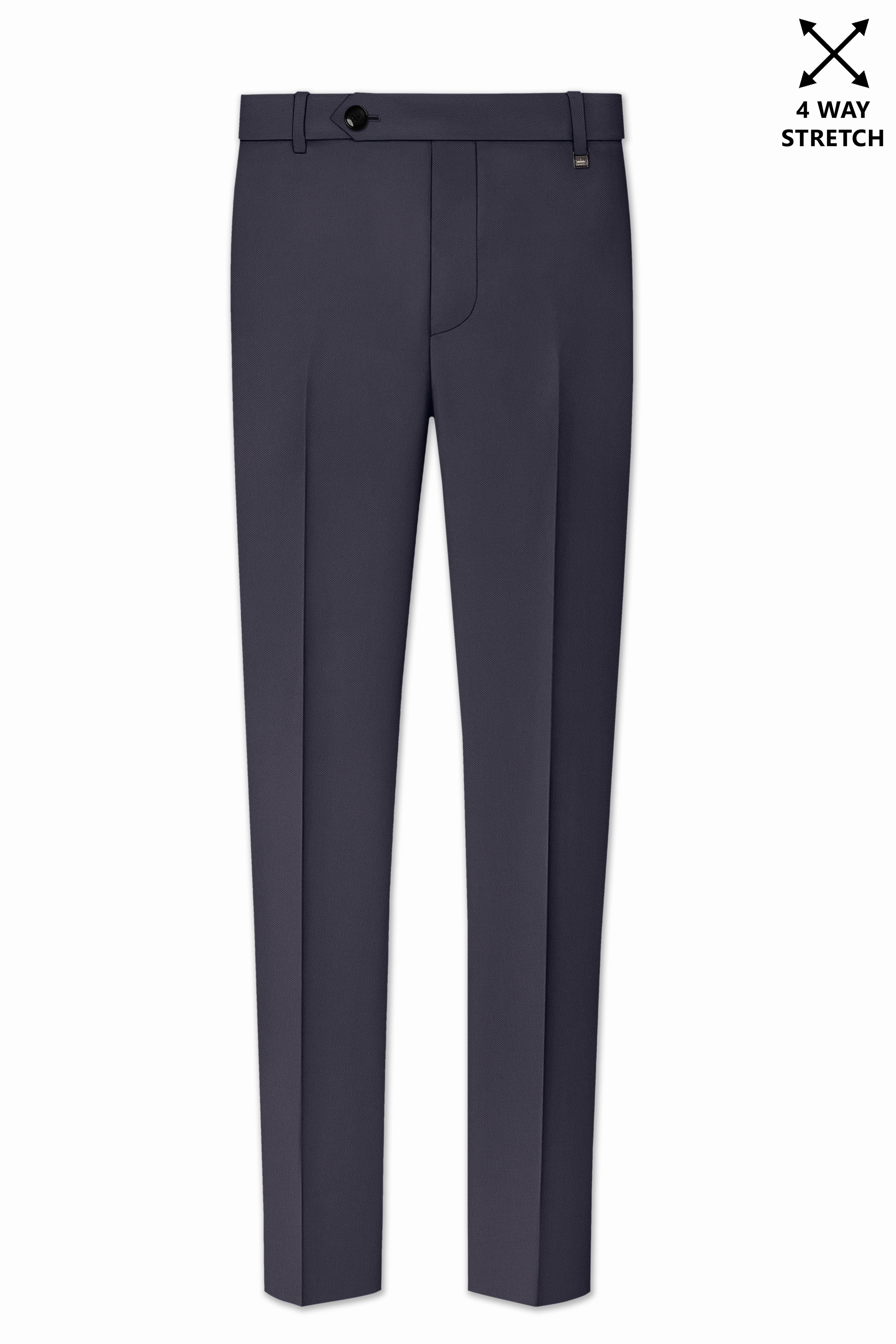 Aeris-Bastilie Gray 4-Way Stretch Wrinkle-Free Fluid Drape Fabric Single Breasted Suit