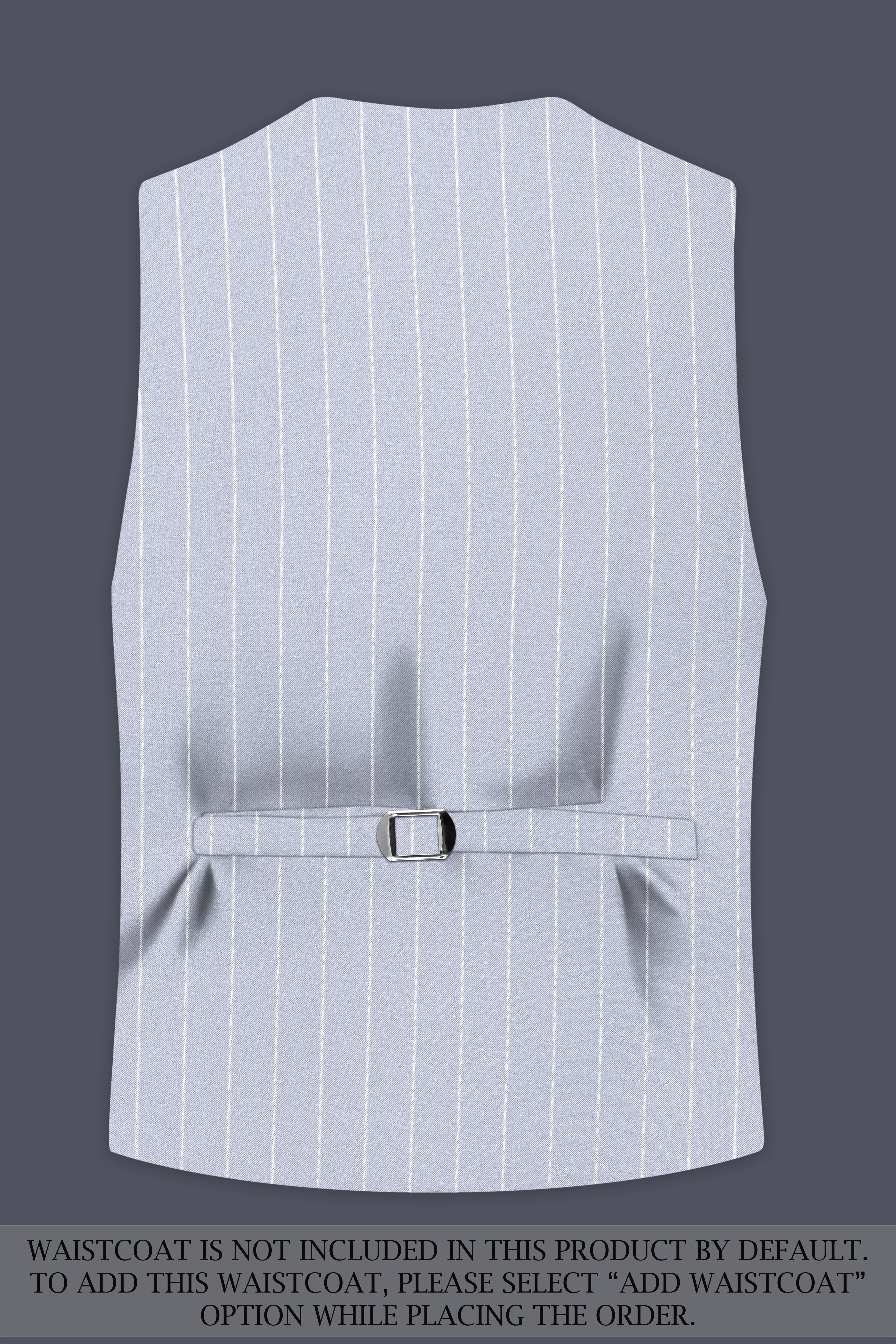 Axiom-Loblolly Gray And Bright White Chalk Striped Wool Rich Slight Stretch Single Breasted Suit