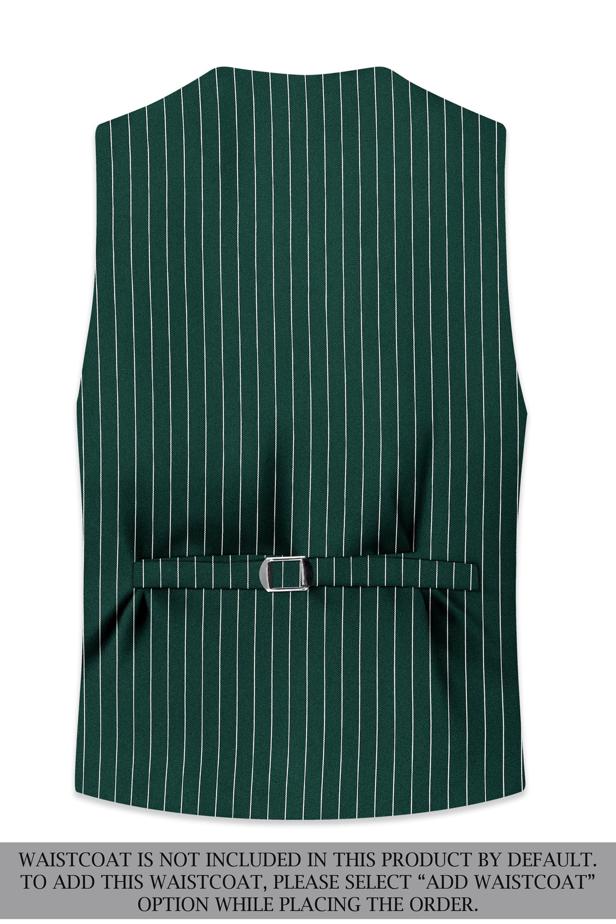 Arbor-Timber Green Herringbone Striped Wool Rich Slight Stretch Single Breasted Suit