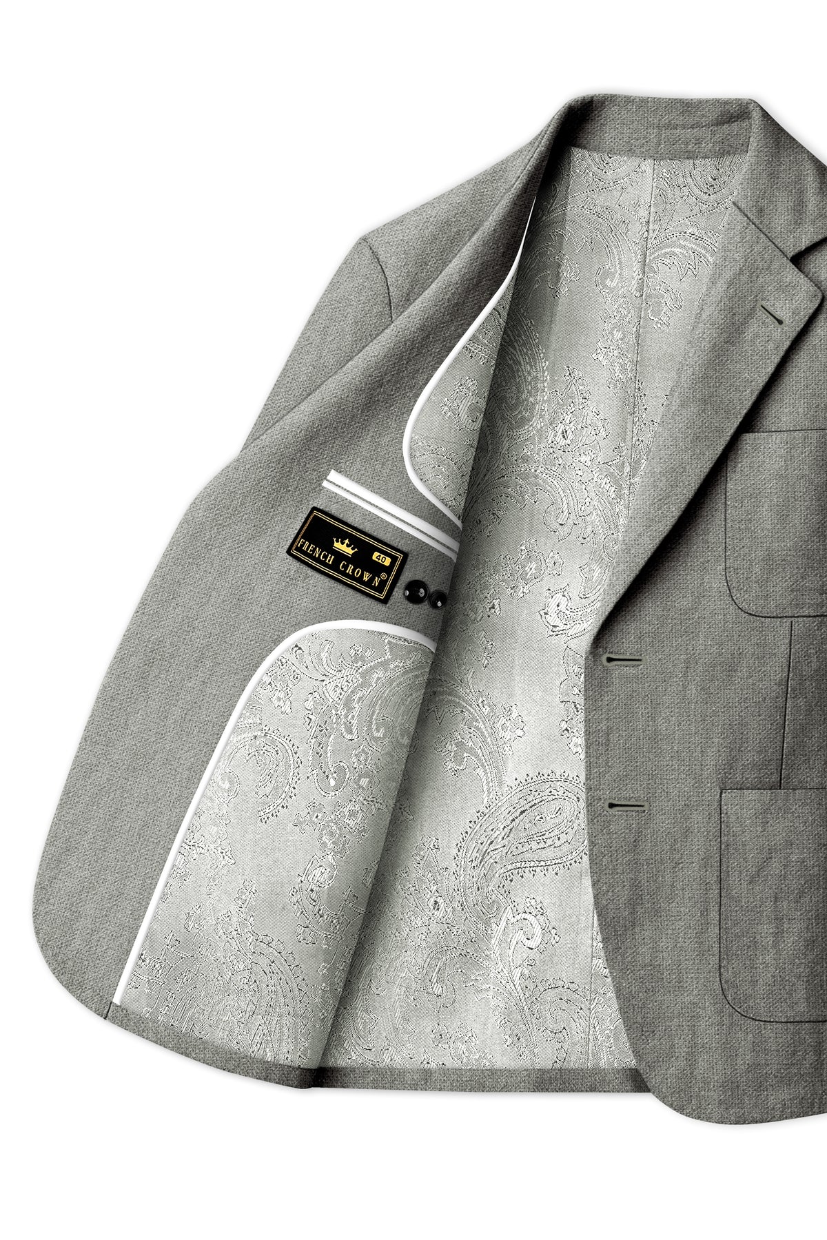 Verdant-Friar Green Luxurious Linen Single Breasted Sports Suit