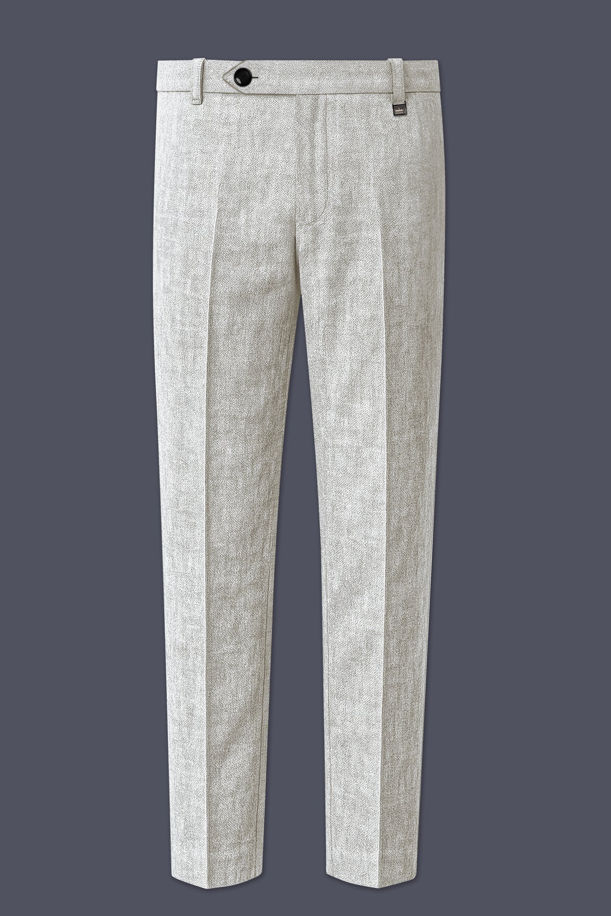 Sterling-Bianco Gray Luxurious Linen Single Breasted Sports Suit