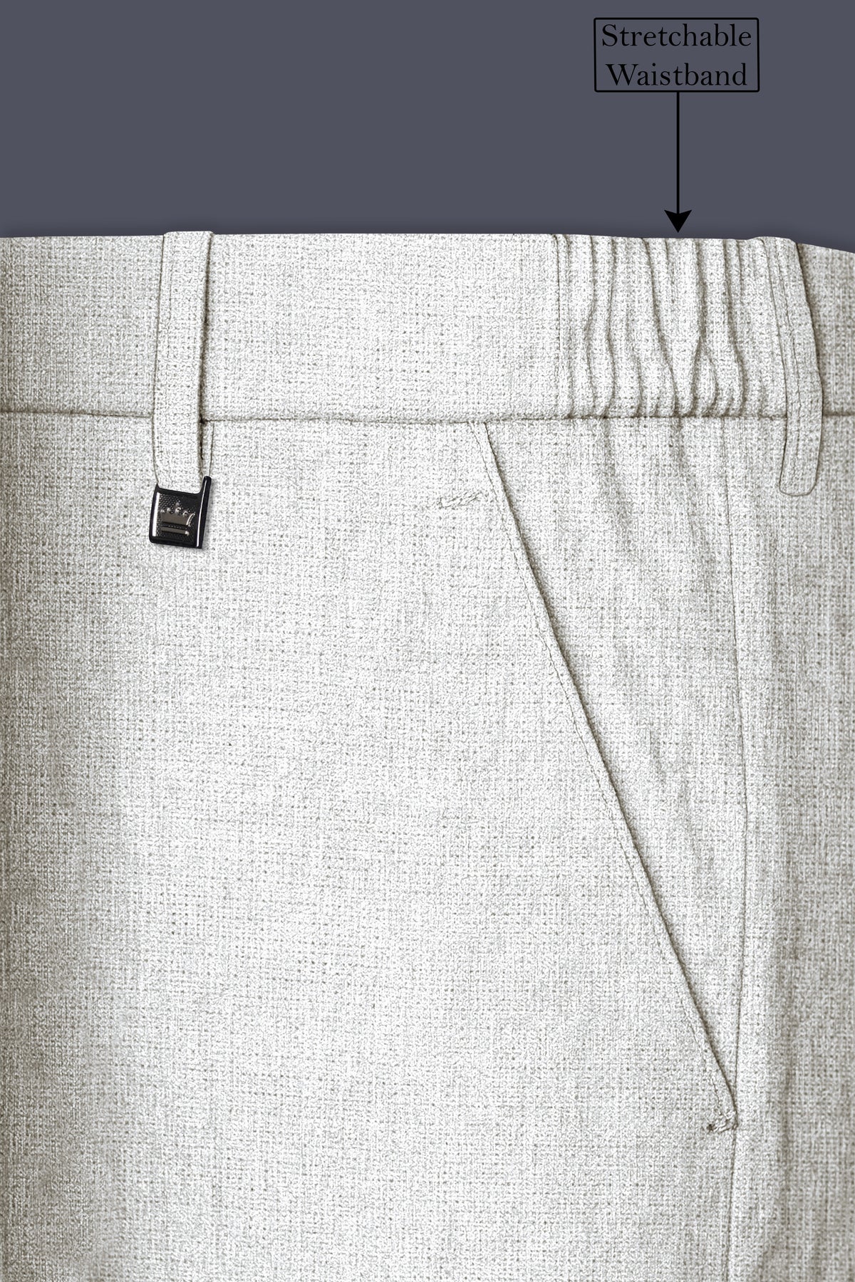 Sterling-Bianco Gray Luxurious Linen Single Breasted Sports Suit