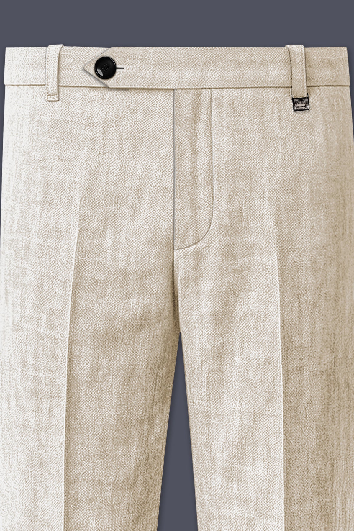 Alabaster-Devon Cream Luxurious Linen Single Breasted Sports Suit