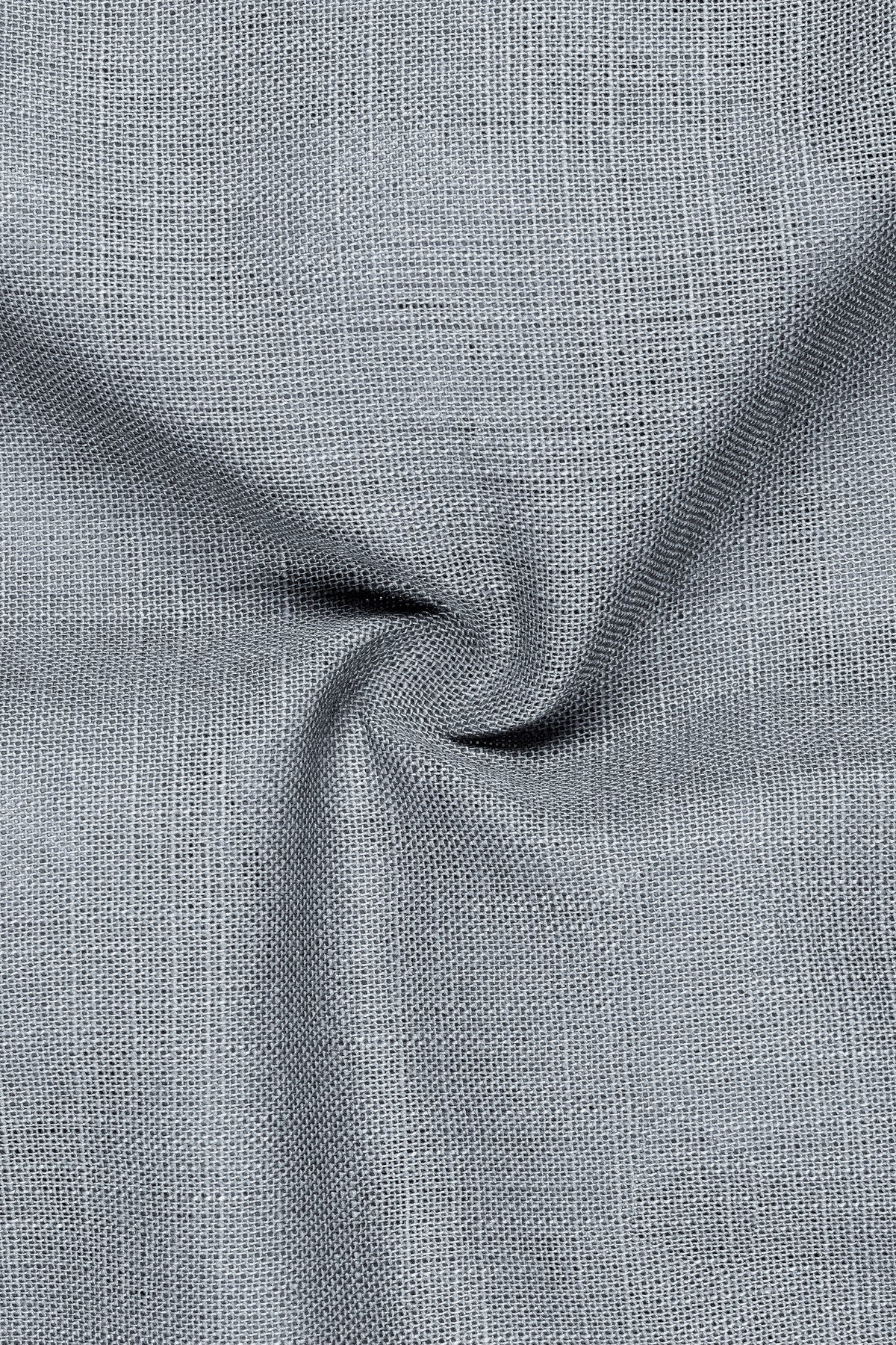 Pewter-Regent Gray Luxurious Linen Single Breasted Sports Suit