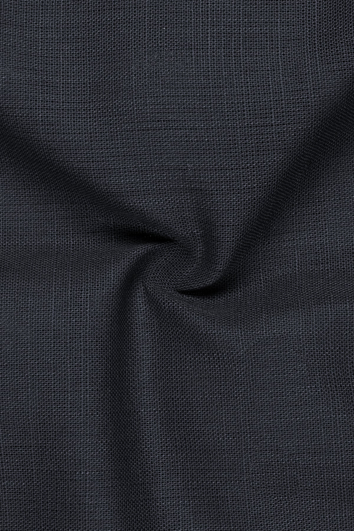 Graphite-Vulcan Gray Luxurious Linen Single Breasted Sports Suit