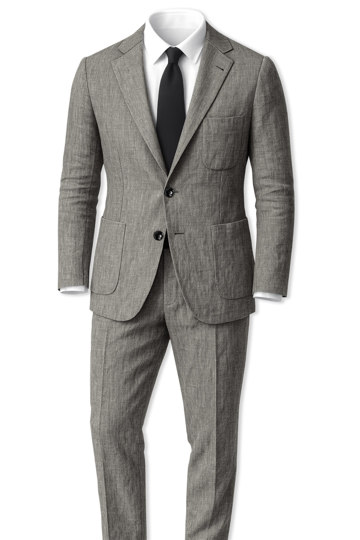 Viridian-Concord Green Luxurious Linen Single Breasted Sports Suit