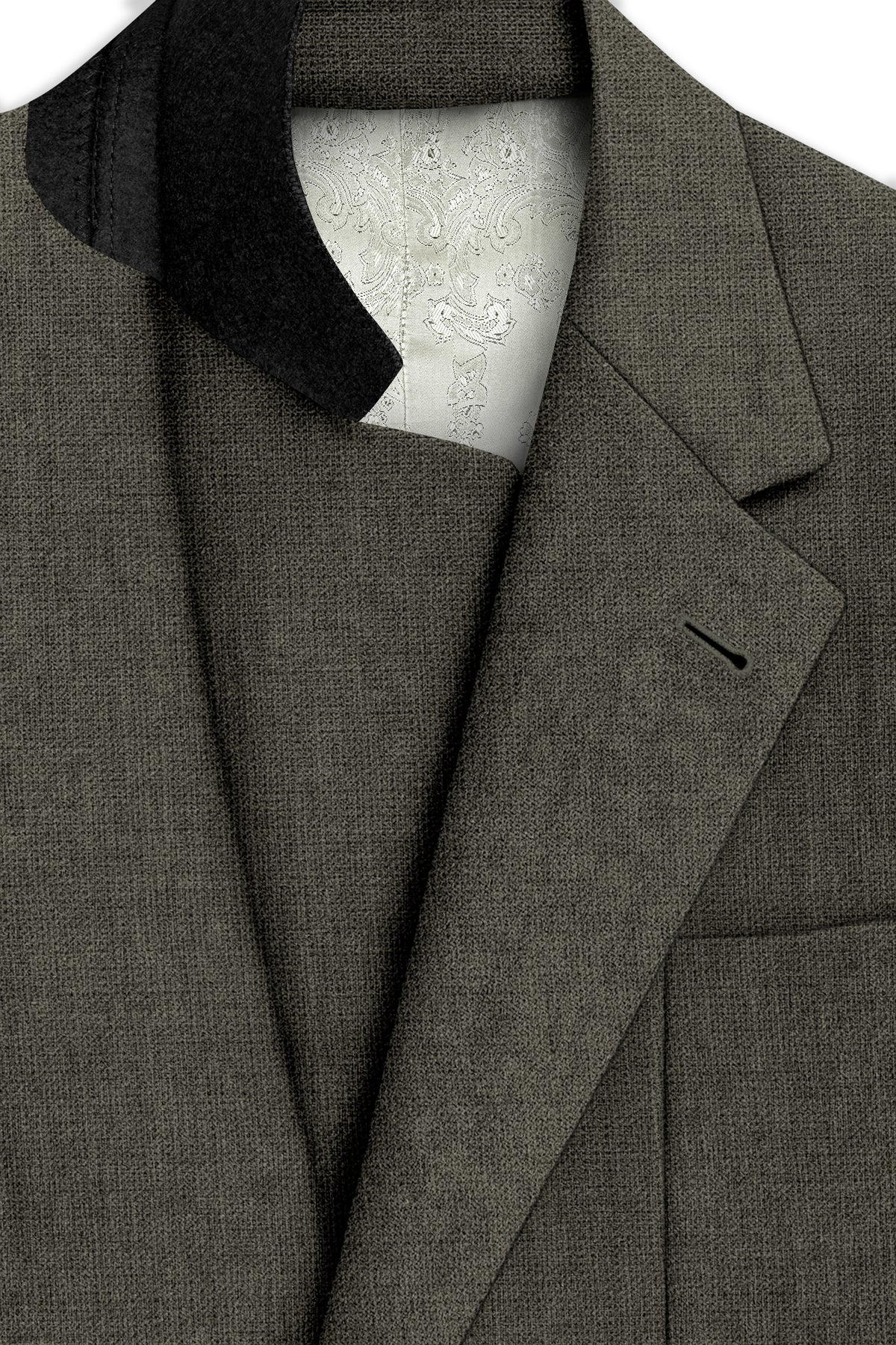 Laurel-Zeus Green Luxurious Linen Single Breasted Sports Suit